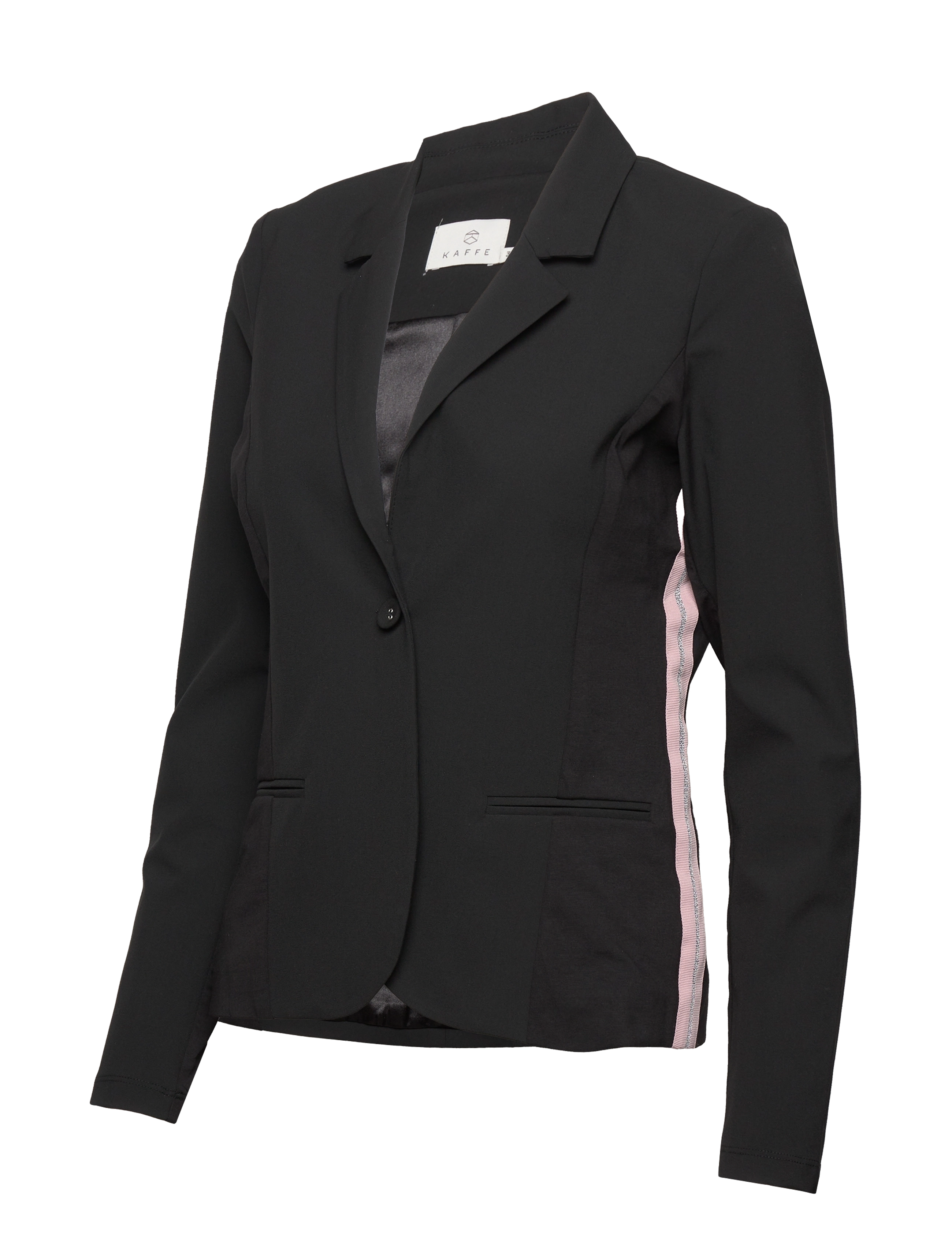 Kaffe - KAalma Jillian Blazer - black w. rosa/silver lurex - 3