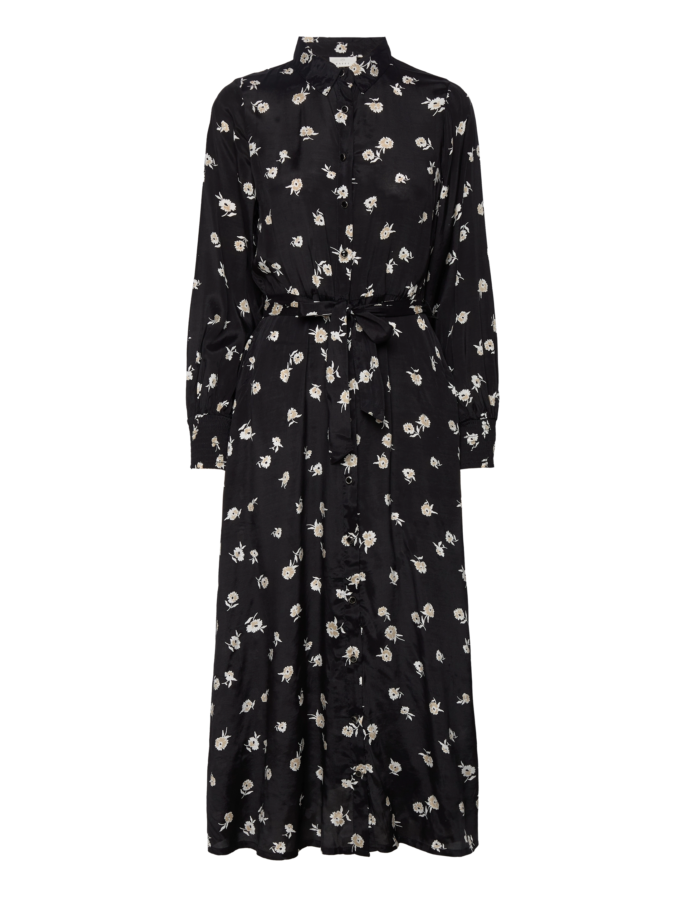 Kaffe KAobina Oline Dress - Riided - BLACK/ANTIQUE FLOWER PRINT / black