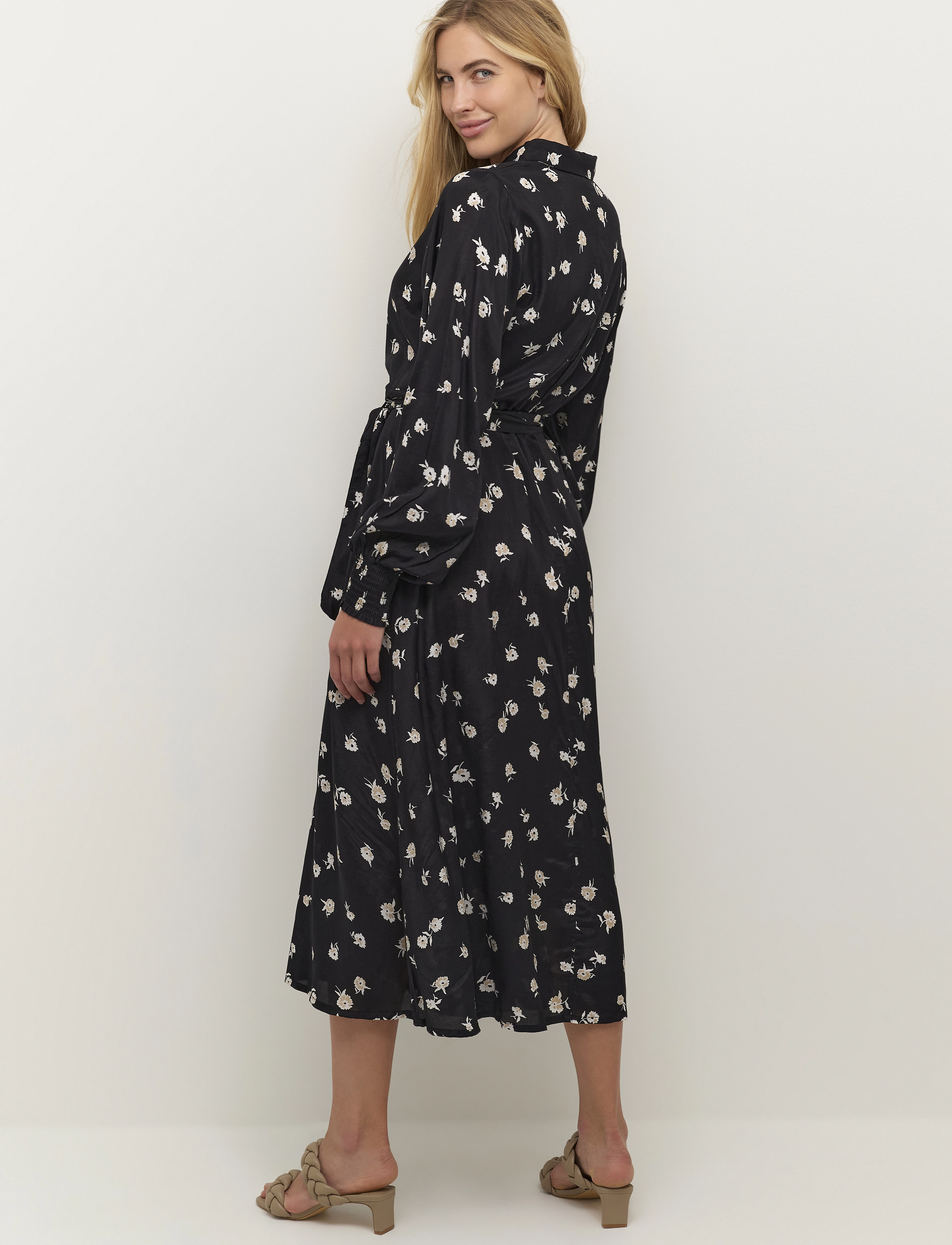Kaffe - KAobina Oline Dress - maxi kjoler - black/antique flower print - 4