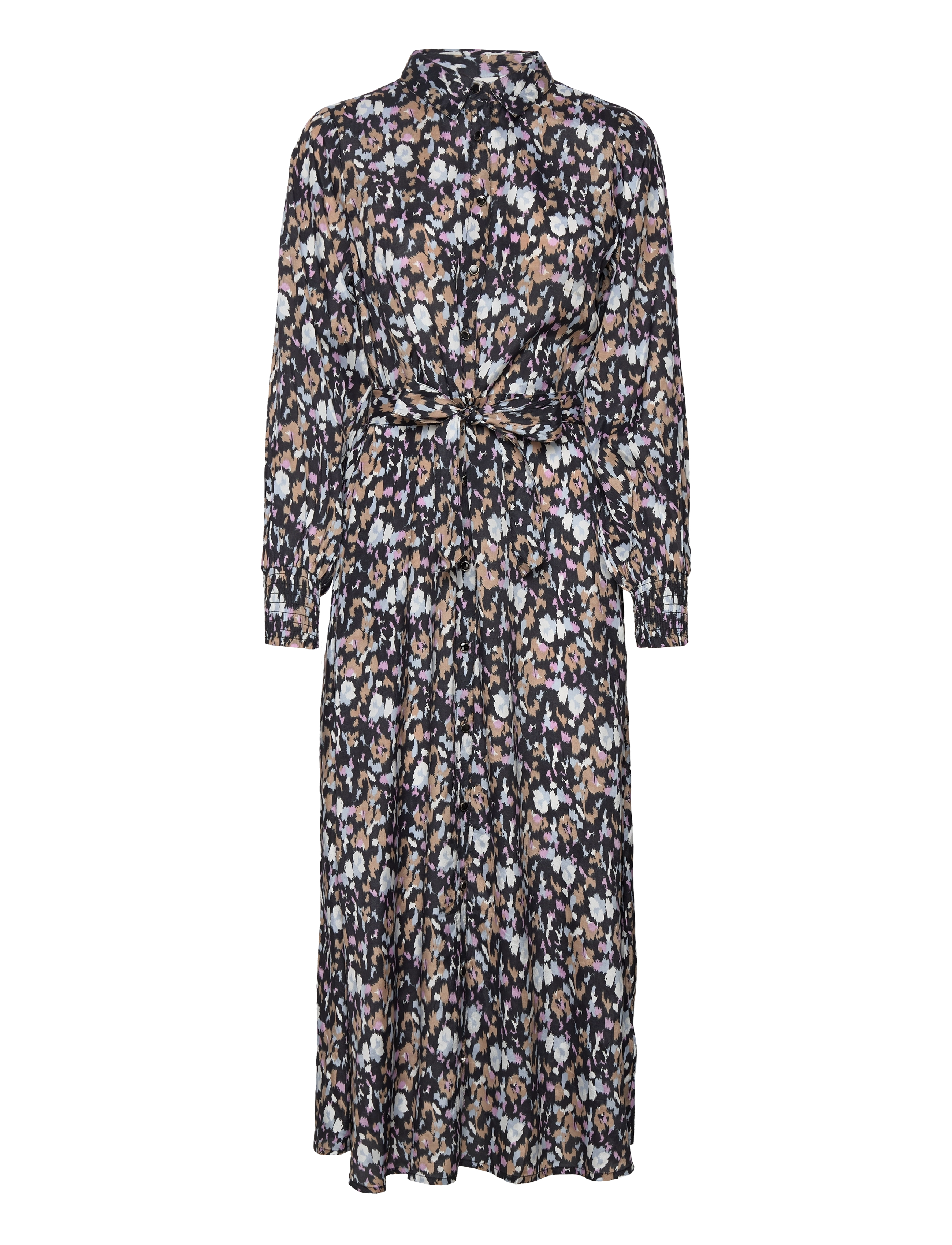 Kaffe KAobina Oline Dress - Kampagne - BLACK/BLUE/LUPINE PRINT / multi