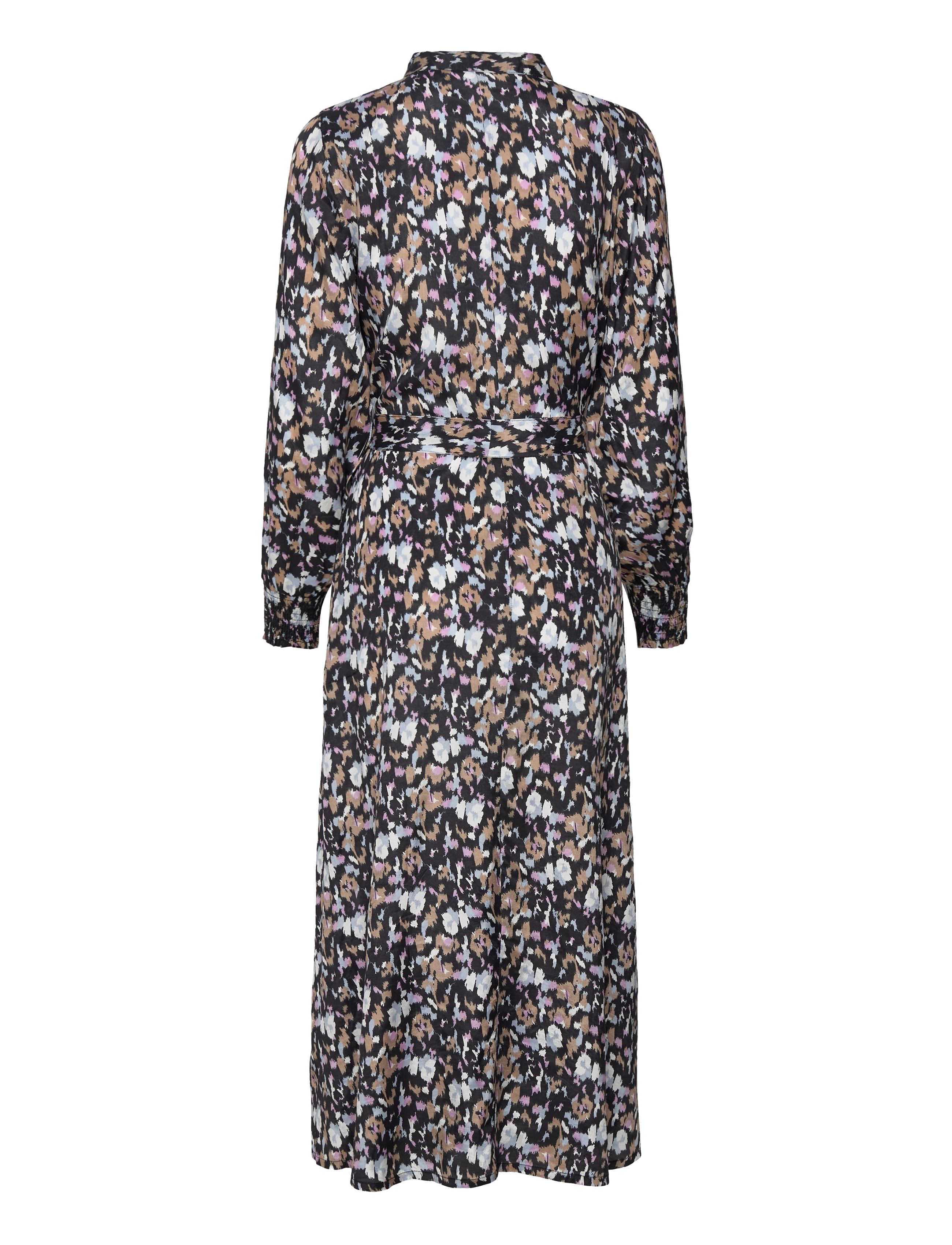 Kaffe - KAobina Oline Dress - skjortekjoler - black/blue/lupine print - 1