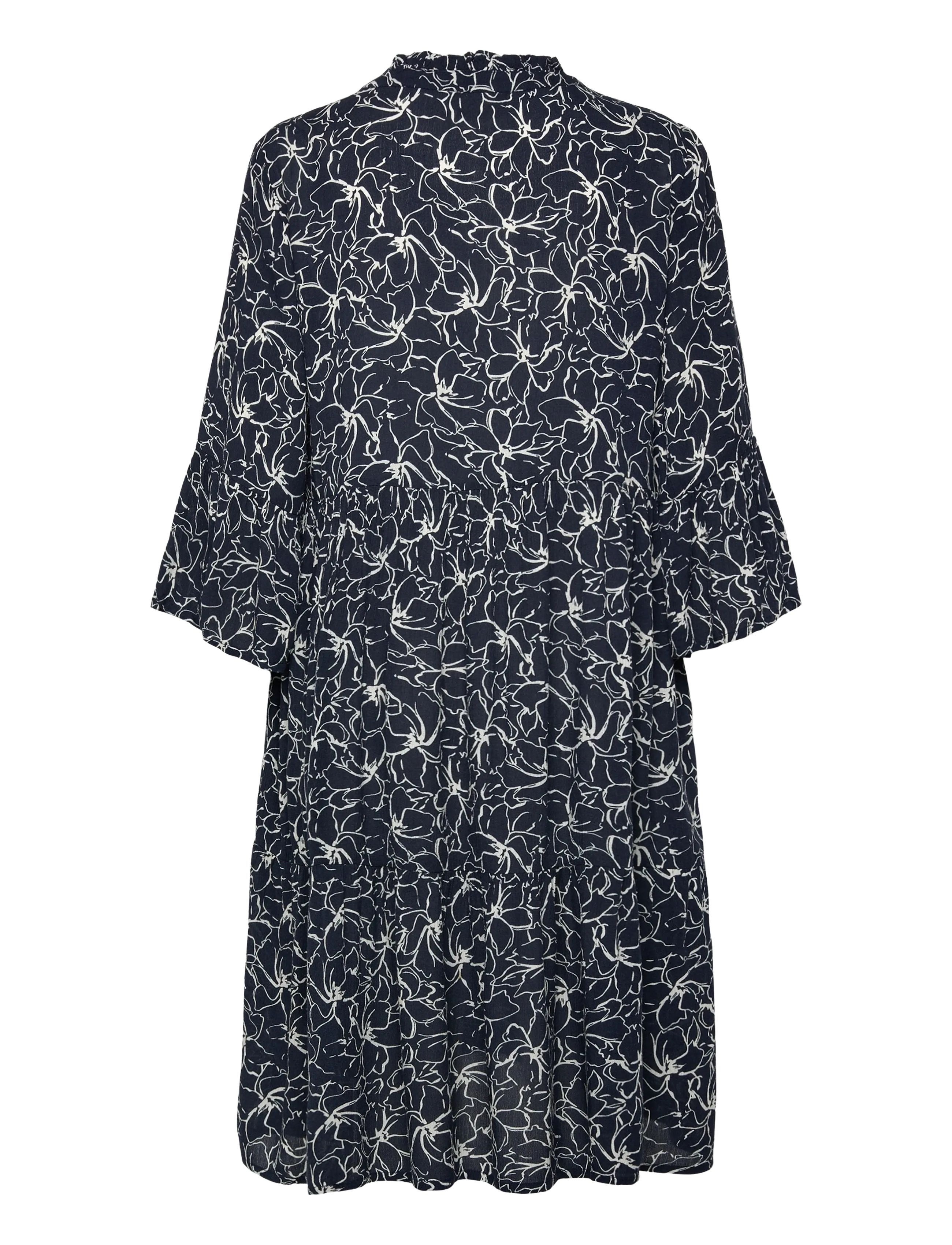 Kaffe - KAellen Amber Dress - sommarklänningar - midnight marine chalk flower - 2