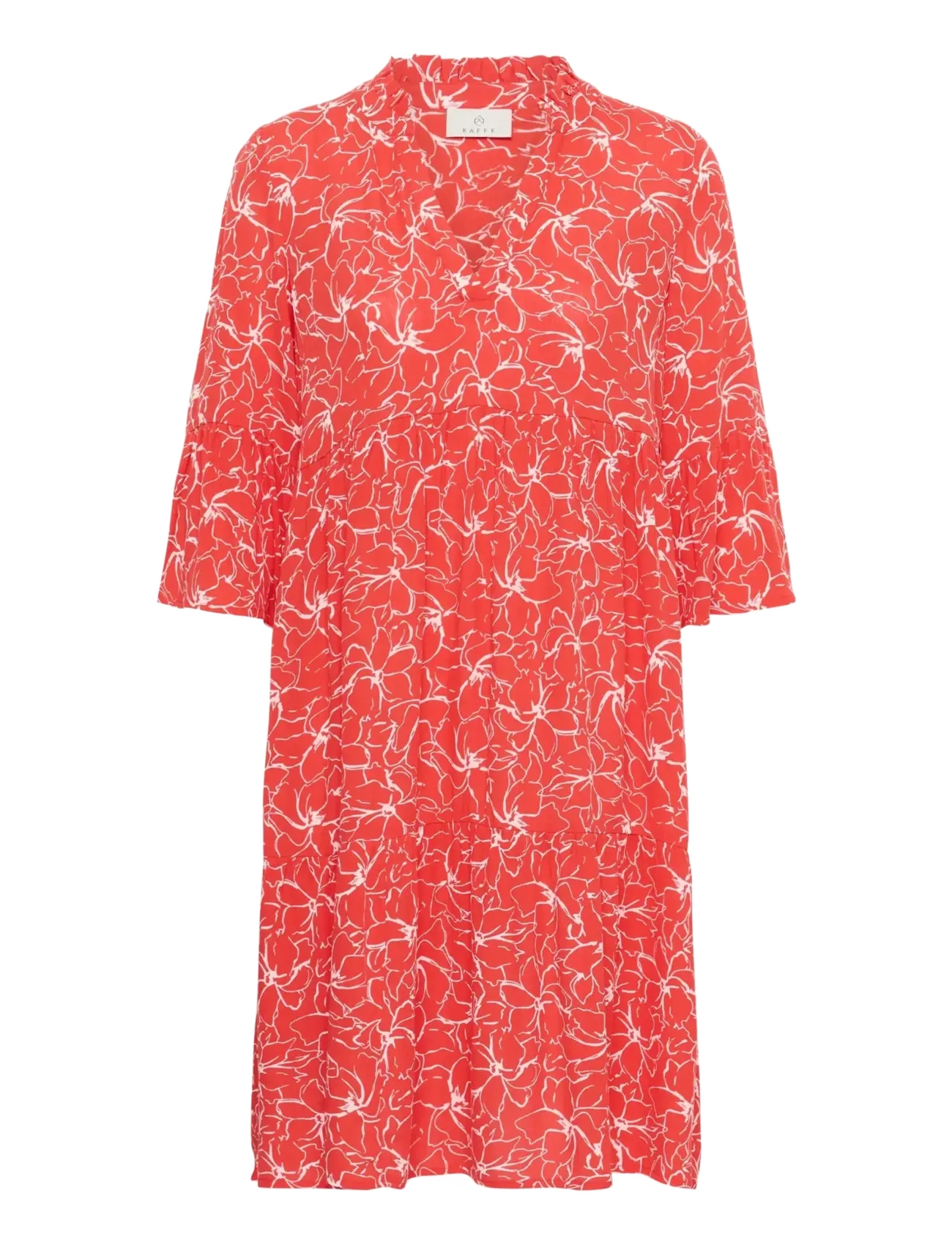 KAellen Amber Dress - POPPY RED CHALK FLOWER