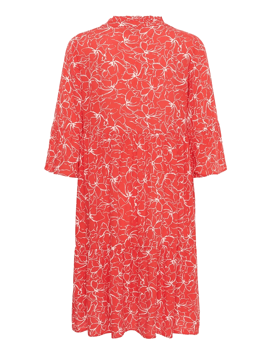 Kaffe - KAellen Amber Dress - sommerkleider - poppy red chalk flower - 2