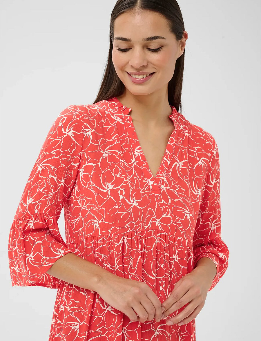 Kaffe - KAellen Amber Dress - sommerkleider - poppy red chalk flower - 5
