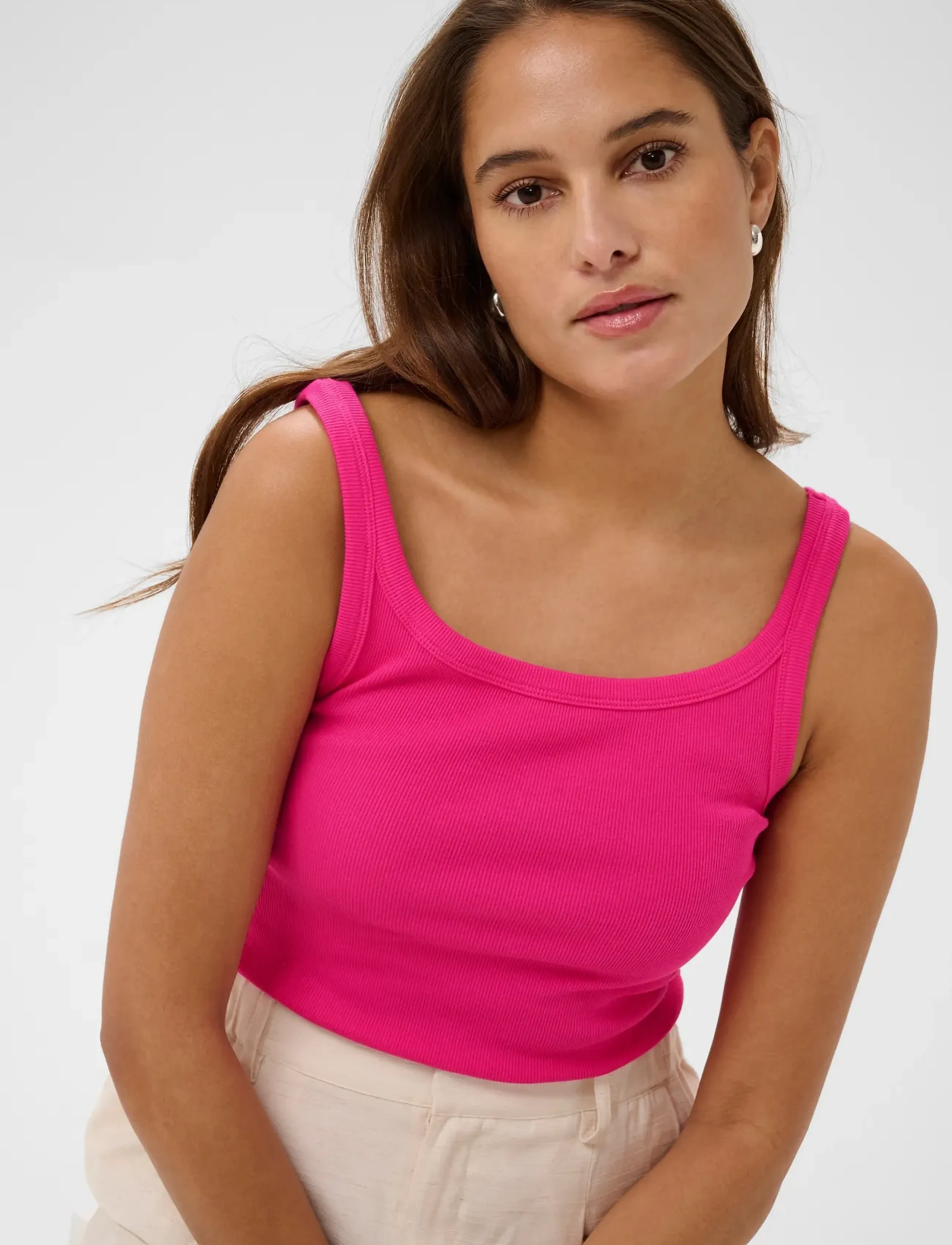 Kaffe - KACARNA TANK TOP - Ärmellose tops - beetroot purple - 5