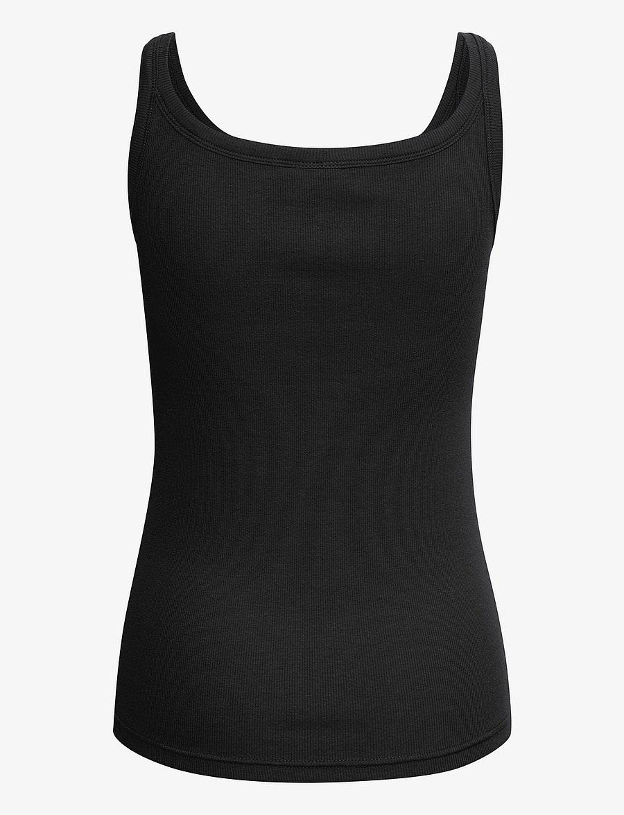 Kaffe - KACARNA TANK TOP - linnen - black deep - 2
