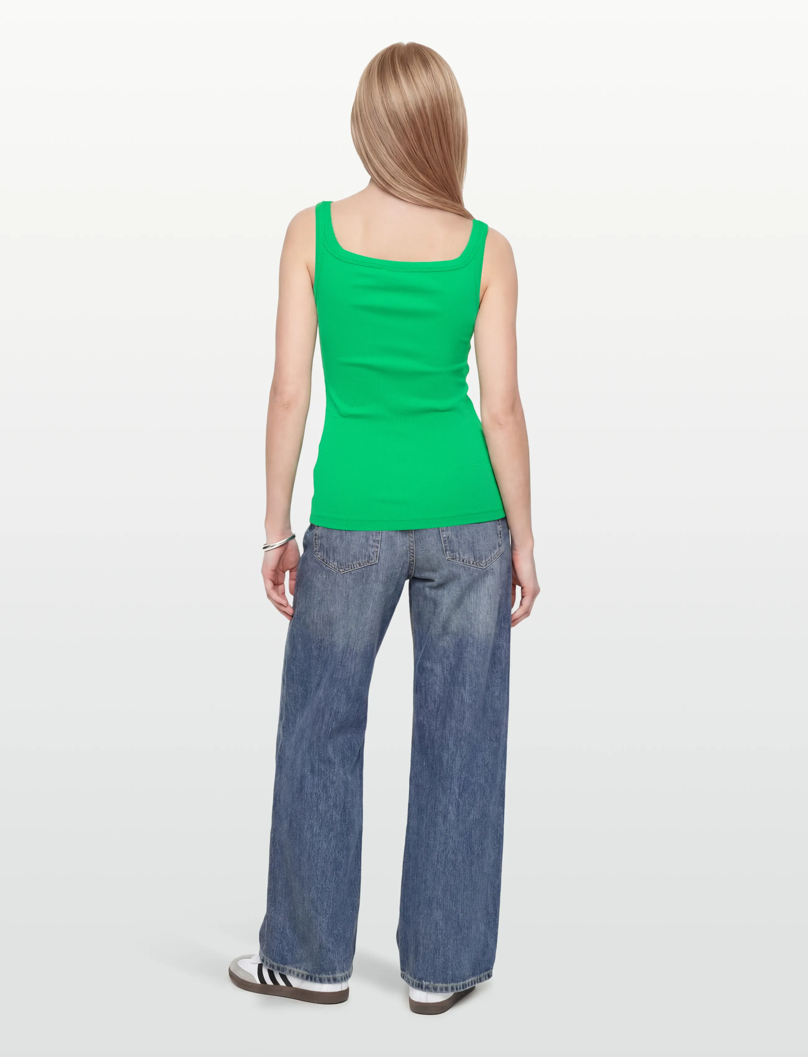 Kaffe - KACARNA TANK TOP - Ärmellose tops - bright green - 4