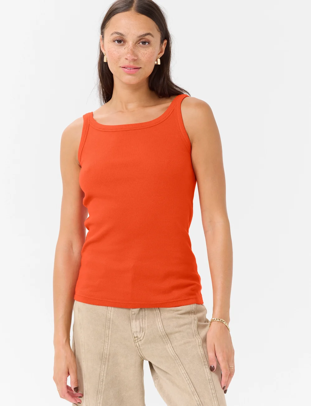 Kaffe - KAcarna Tank Top - sleeveless tops - grenadine - 0