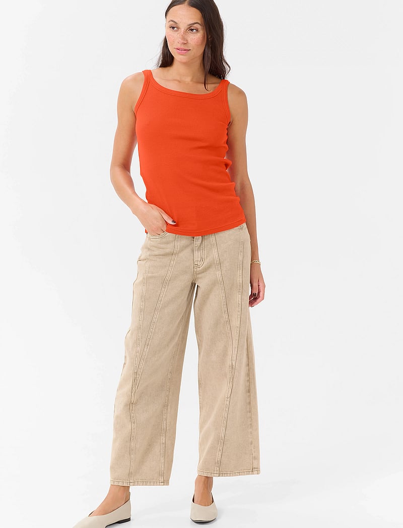 Kaffe - KAcarna Tank Top - tanktops - grenadine - 3