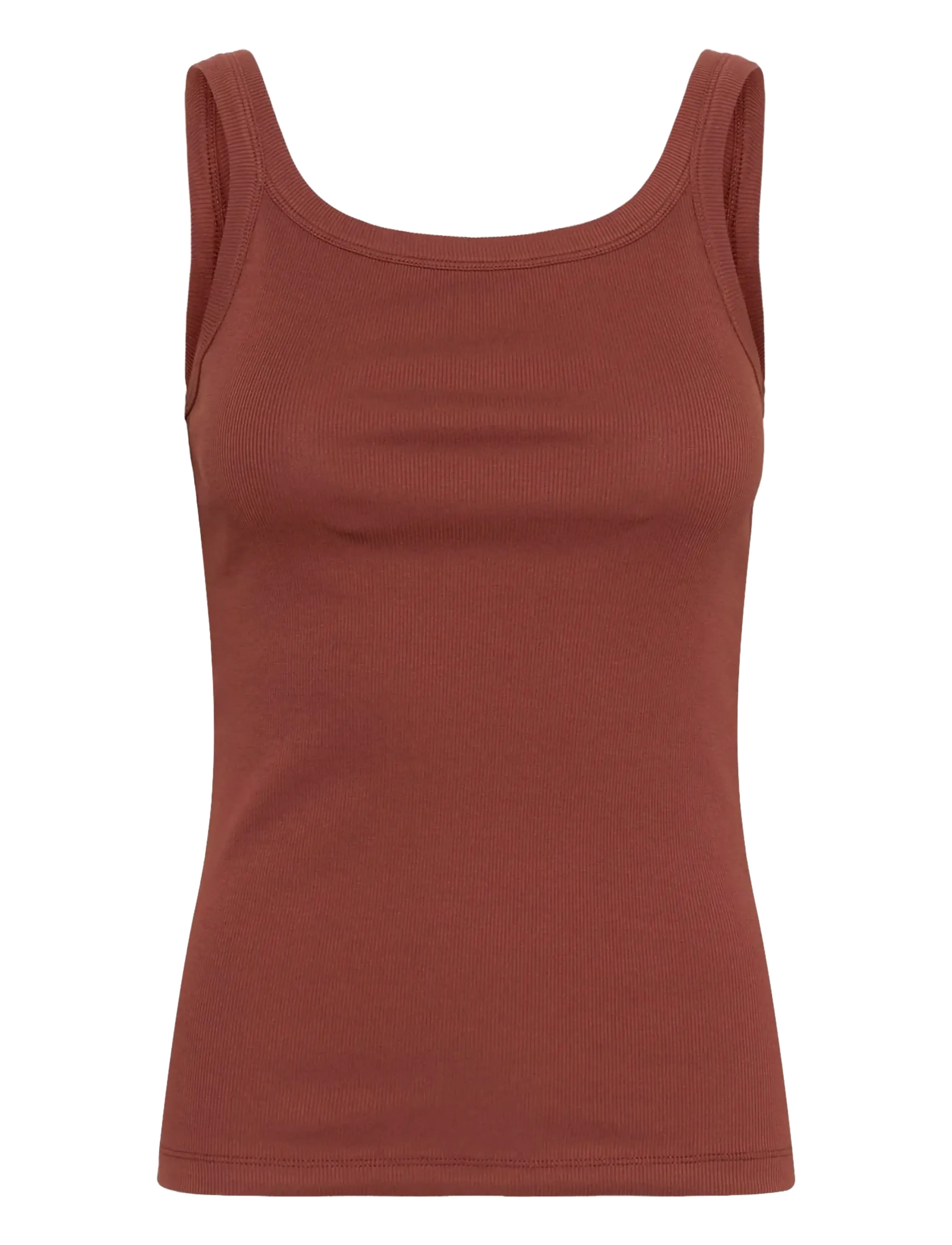 Kaffe - KACARNA TANK TOP - Ärmellose tops - henna - 1