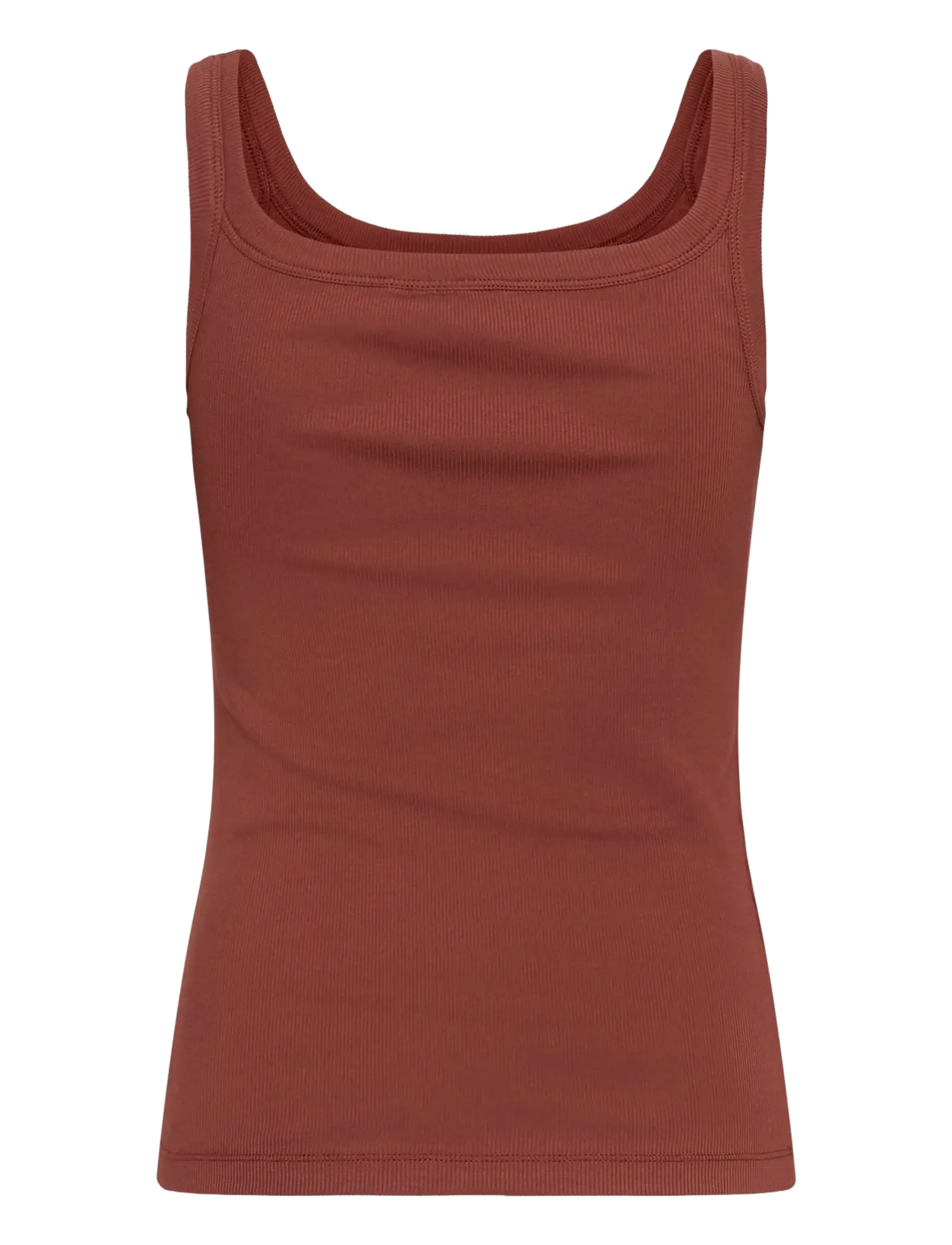 Kaffe - KACARNA TANK TOP - Ärmellose tops - henna - 2