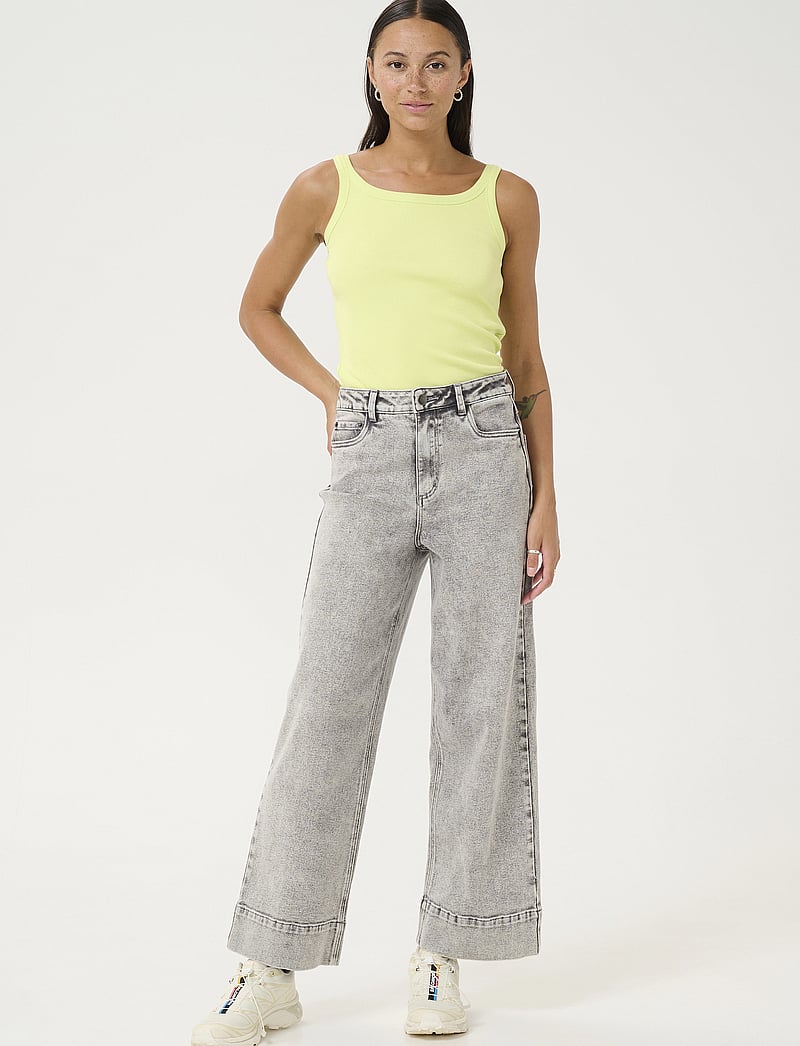 Kaffe - KAcarna Tank Top - linnen - lettuce green - 3