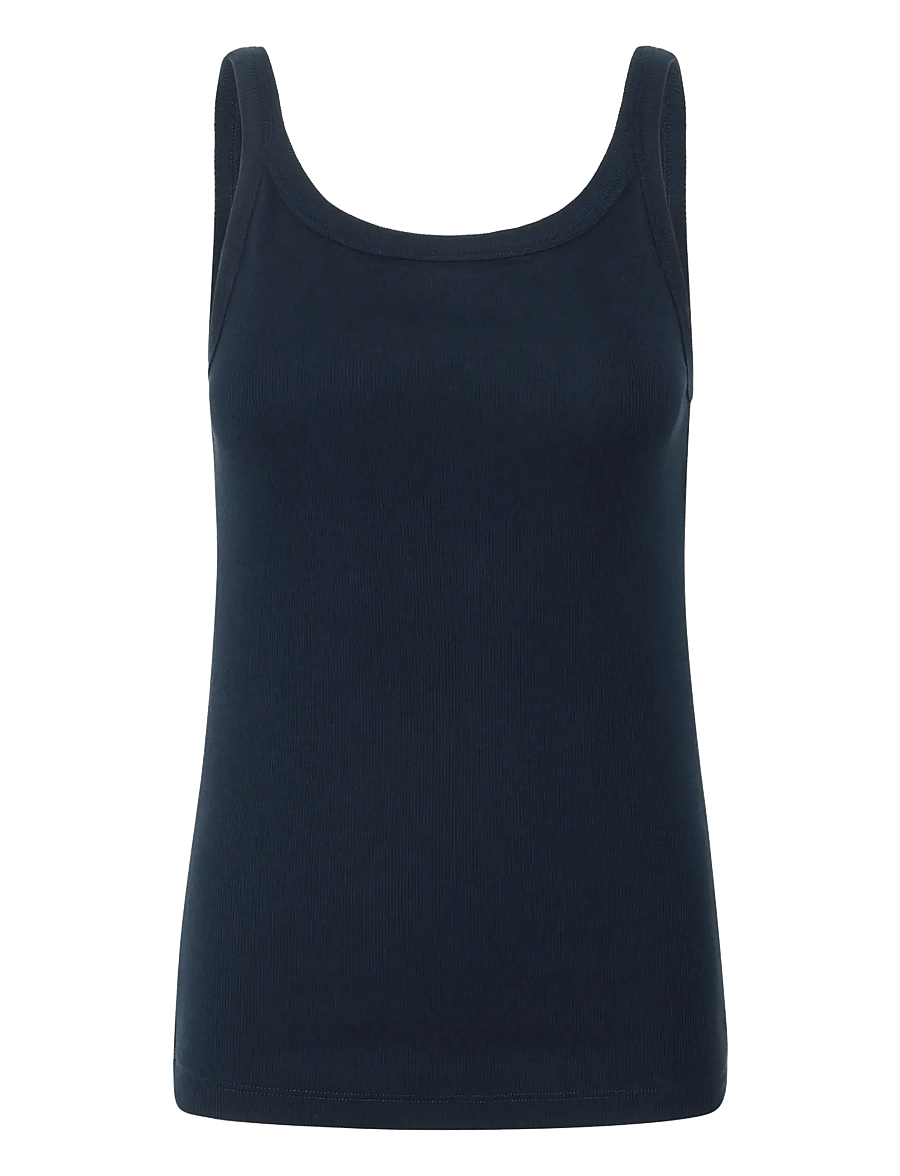 Kaffe - KACARNA TANK TOP - Ärmellose tops - midnight marine - 1