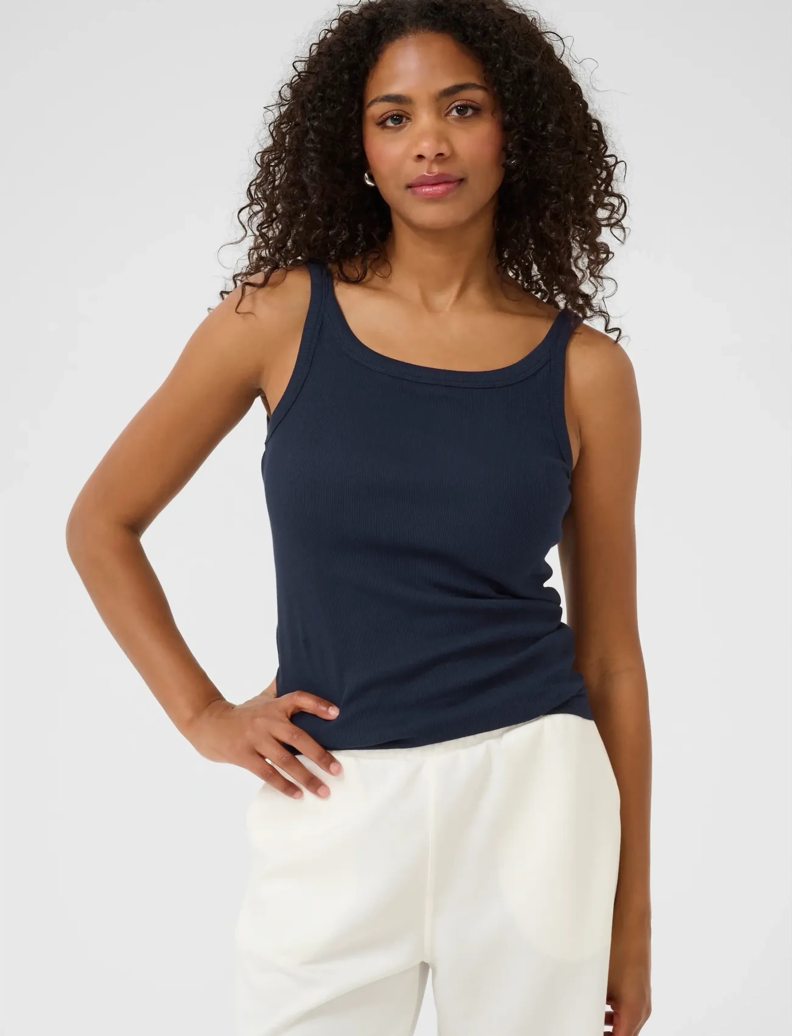 Kaffe KAcarna Tank Top - Tanktops - MIDNIGHT MARINE / navy