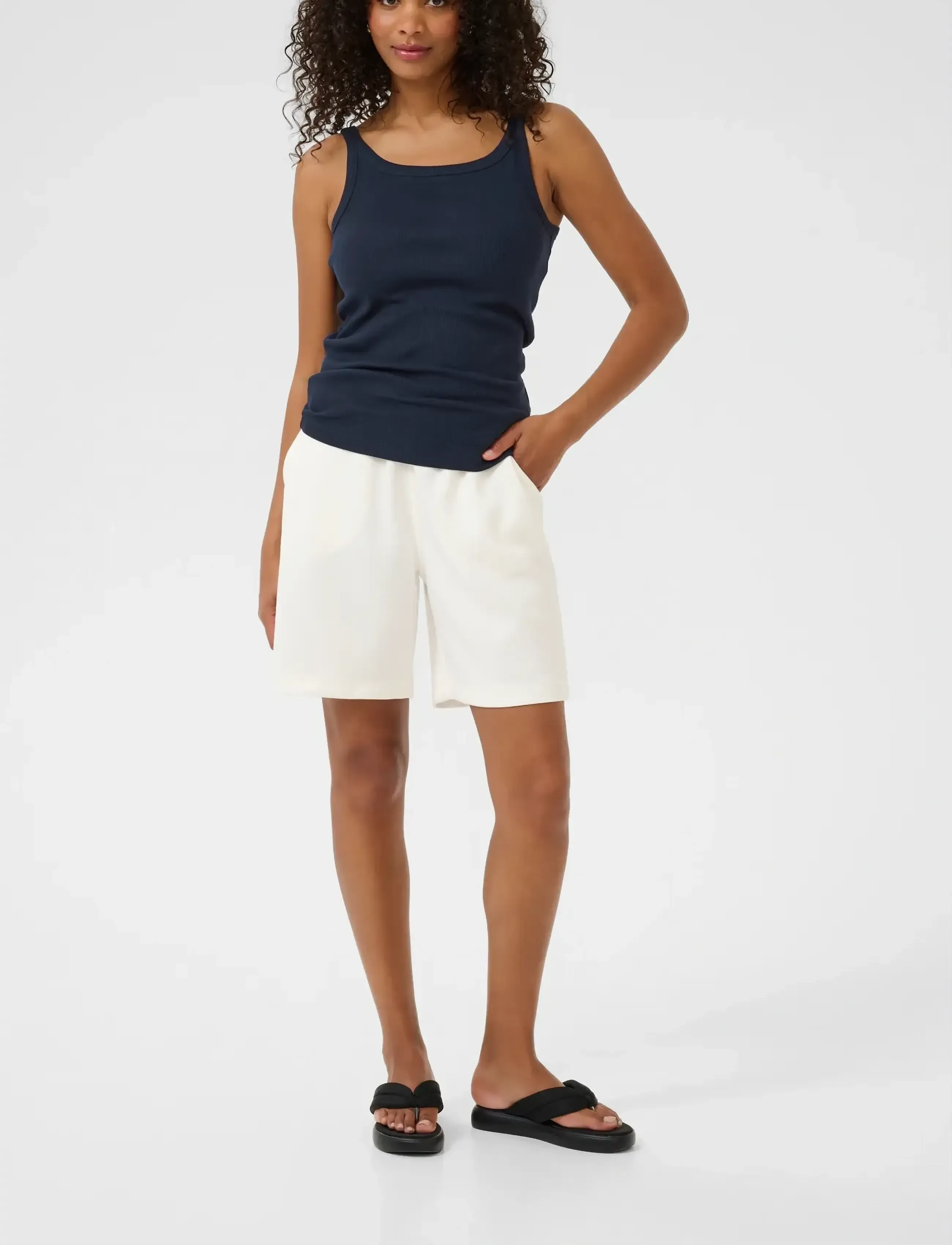 Kaffe - KACARNA TANK TOP - laveste priser - midnight marine - 3