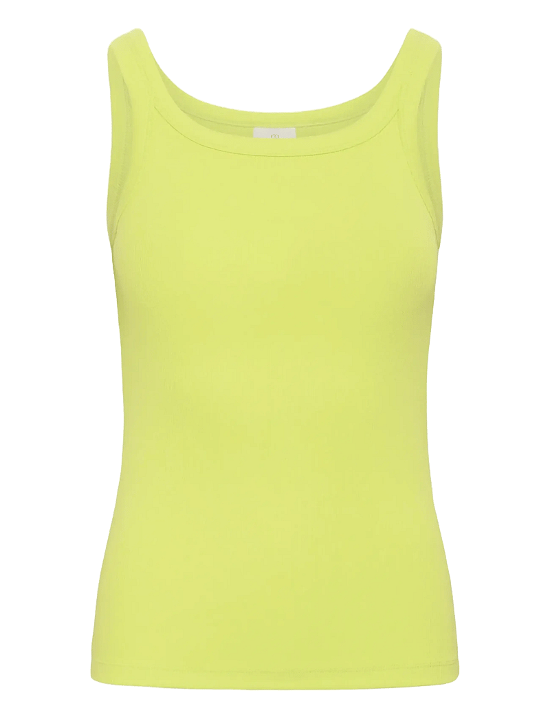 Kaffe - KACARNA TANK TOP - linnen - wild lime - 1