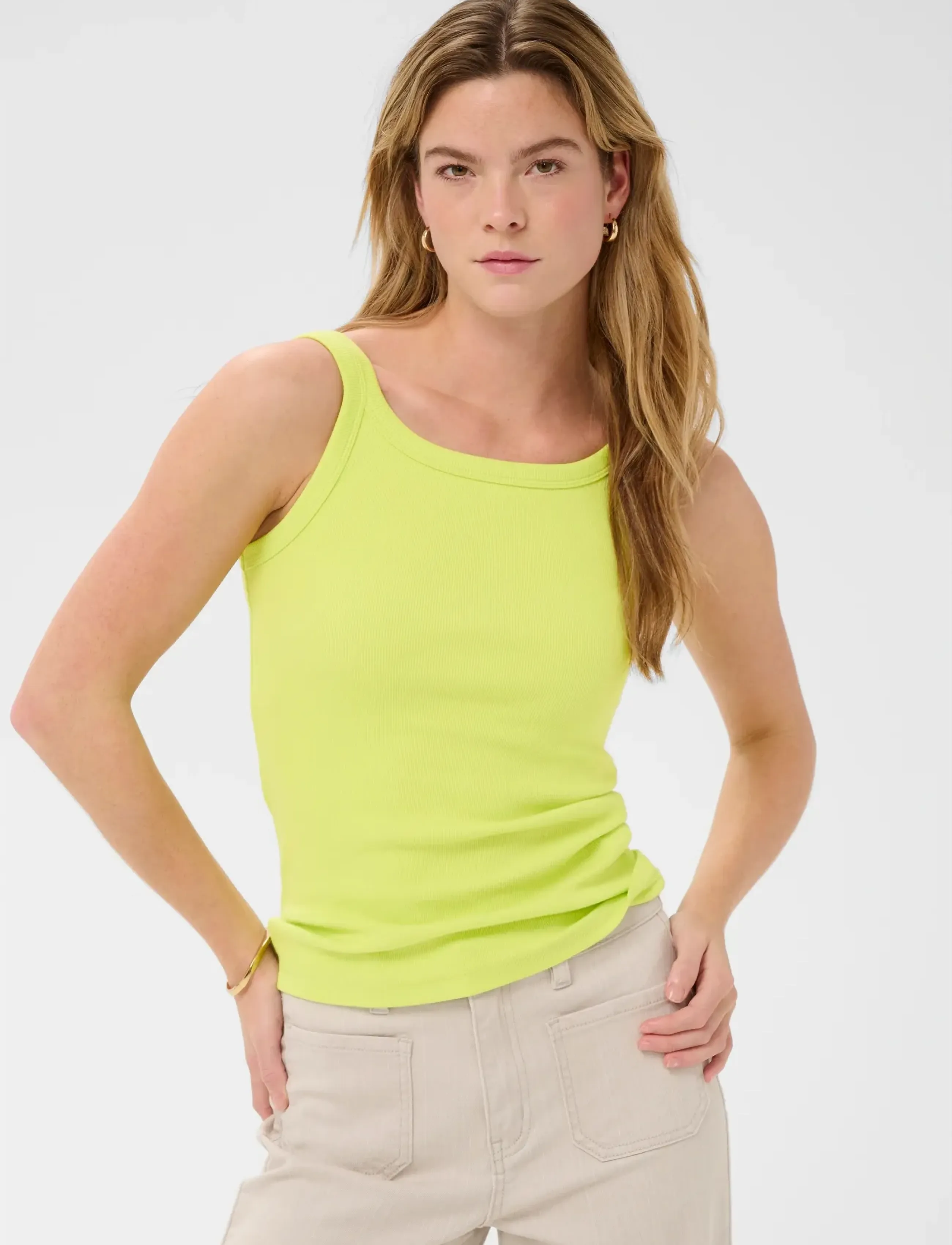 Kaffe KAcarna Tank Top - Kaffe - WILD LIME / green