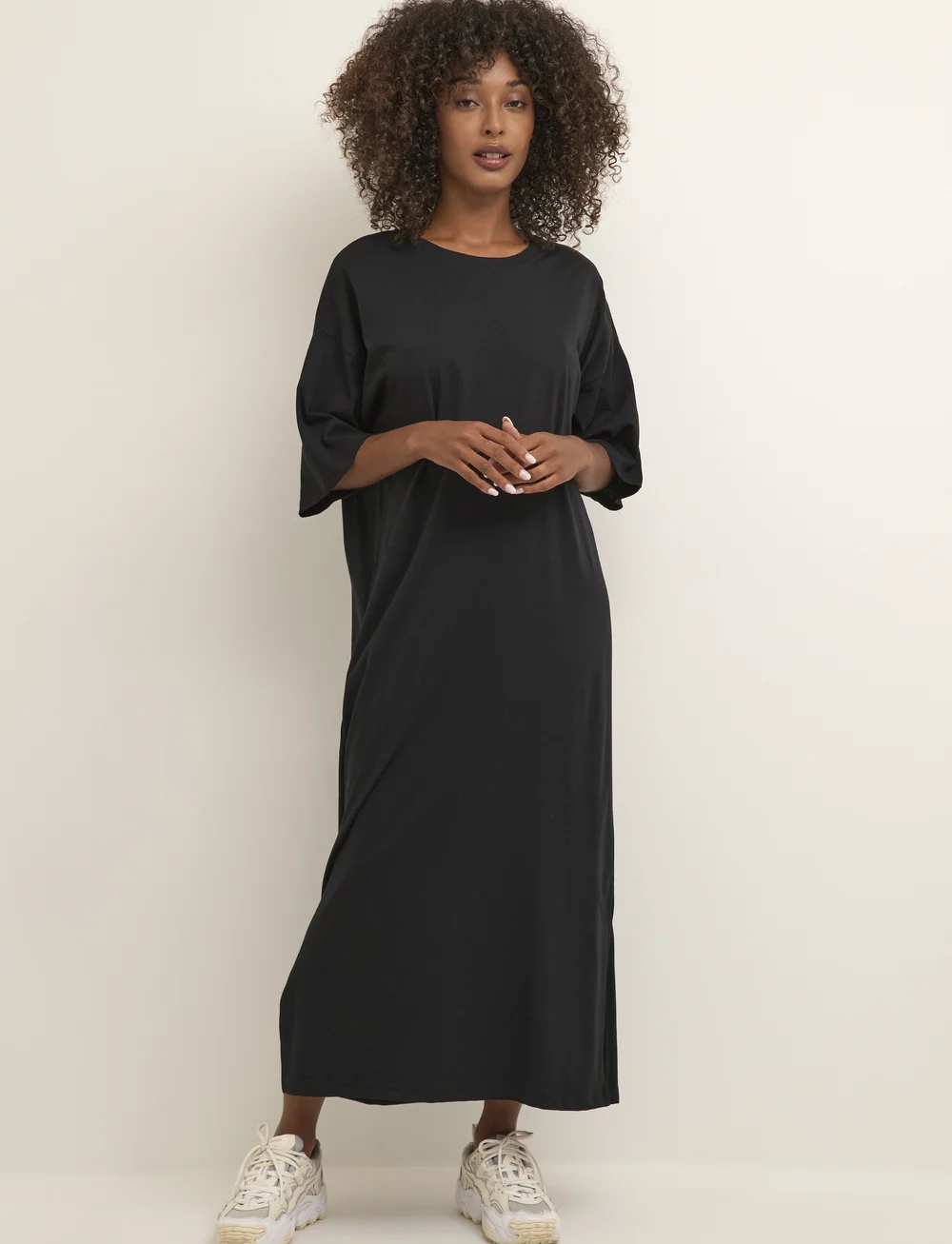 Kaffe - KAedna 1/2 Sleeve Dress - t-shirt dresses - black deep - 3