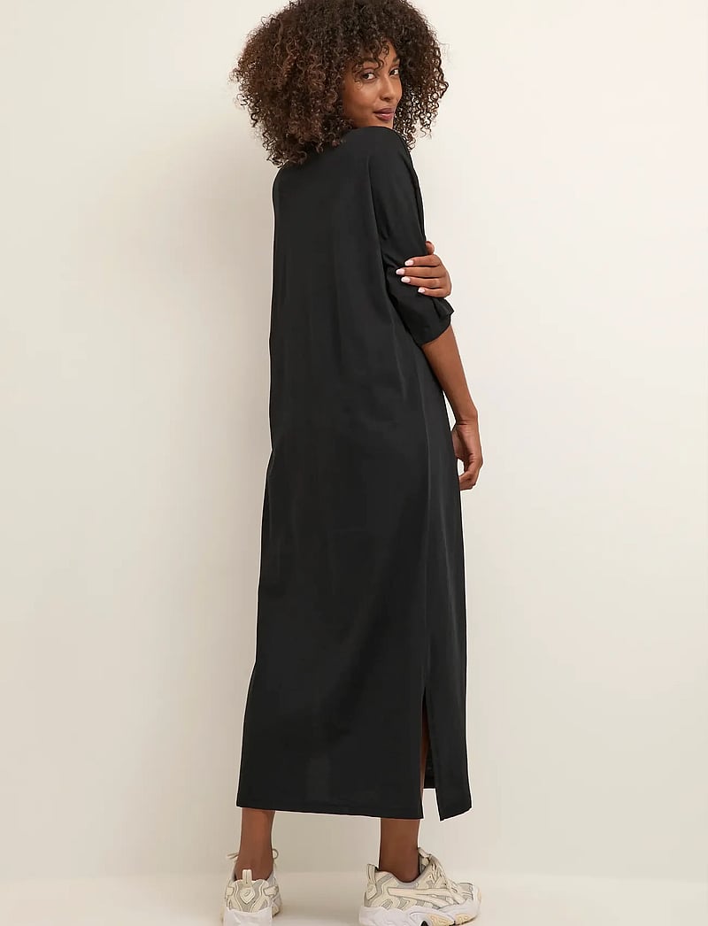Kaffe - KAedna 1/2 Sleeve Dress - t-shirt-kleider - black deep - 4