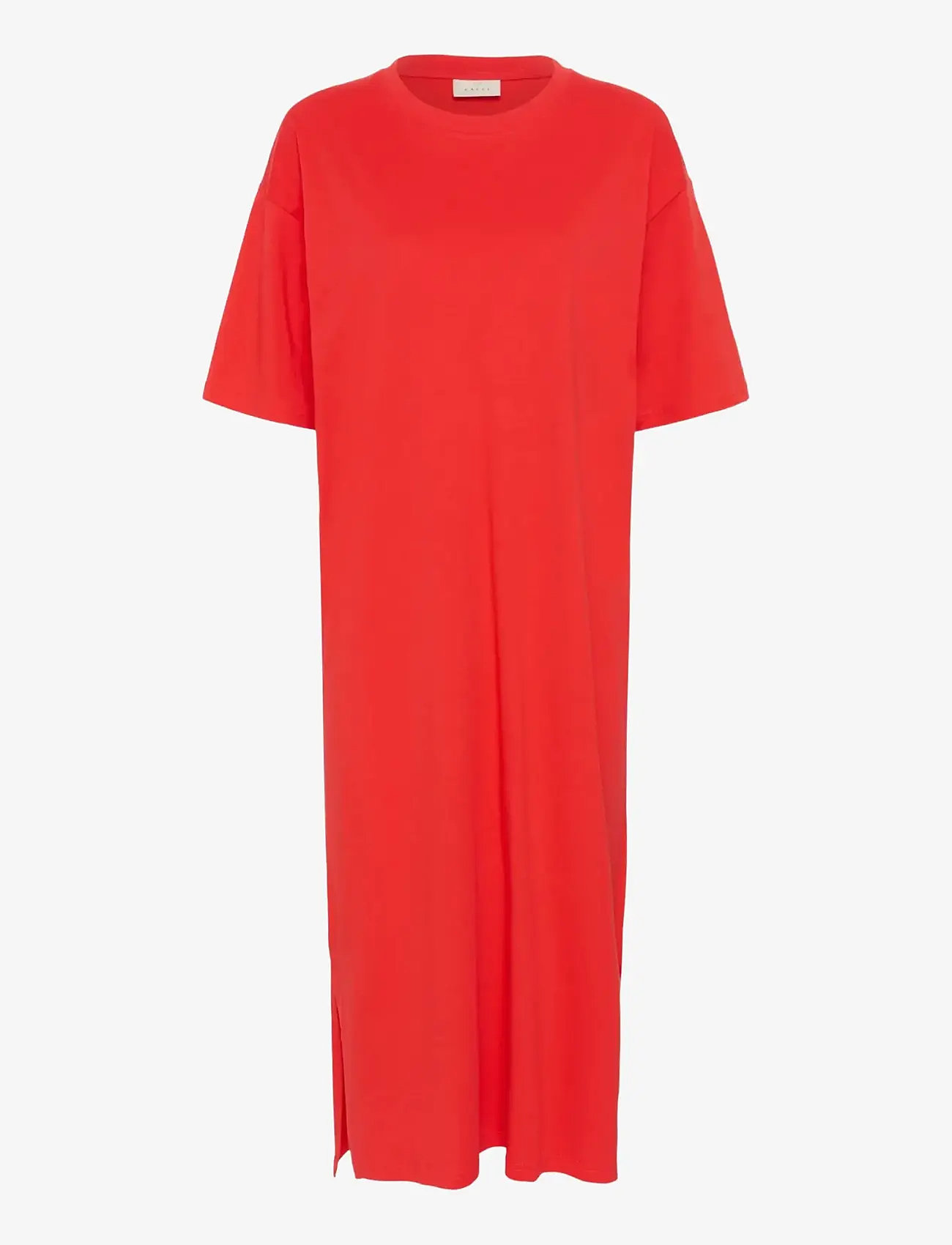 Kaffe - KAedna 1/2 Sleeve Dress - vabaaja kleidid - poppy red - 1
