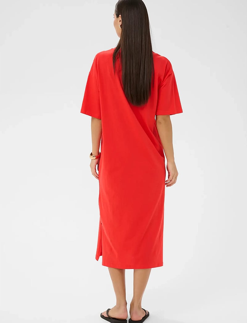 Kaffe - KAedna 1/2 Sleeve Dress - t-shirt-kleider - poppy red - 3