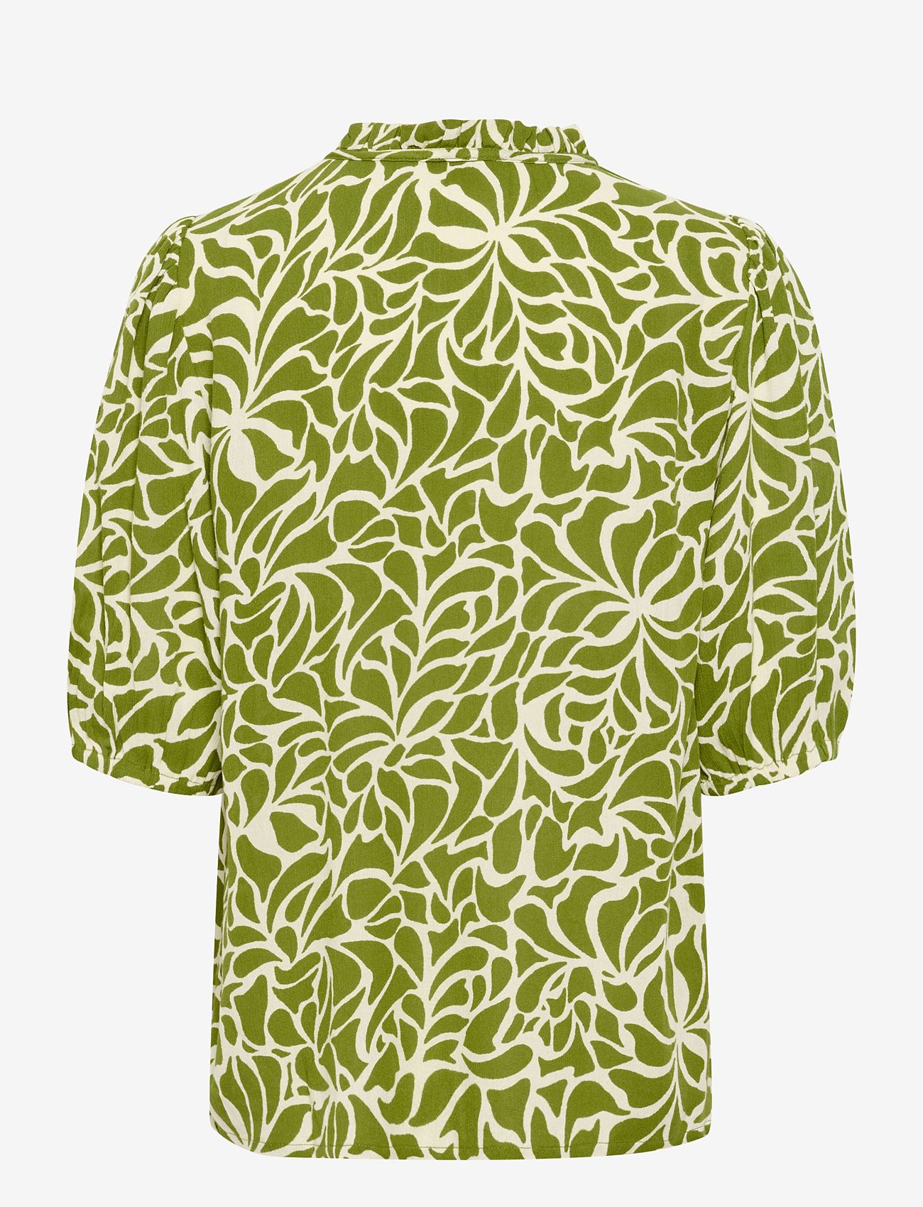Kaffe - KAfleur Amber Blouse - kortærmede bluser - calla/white graphic flower - 1