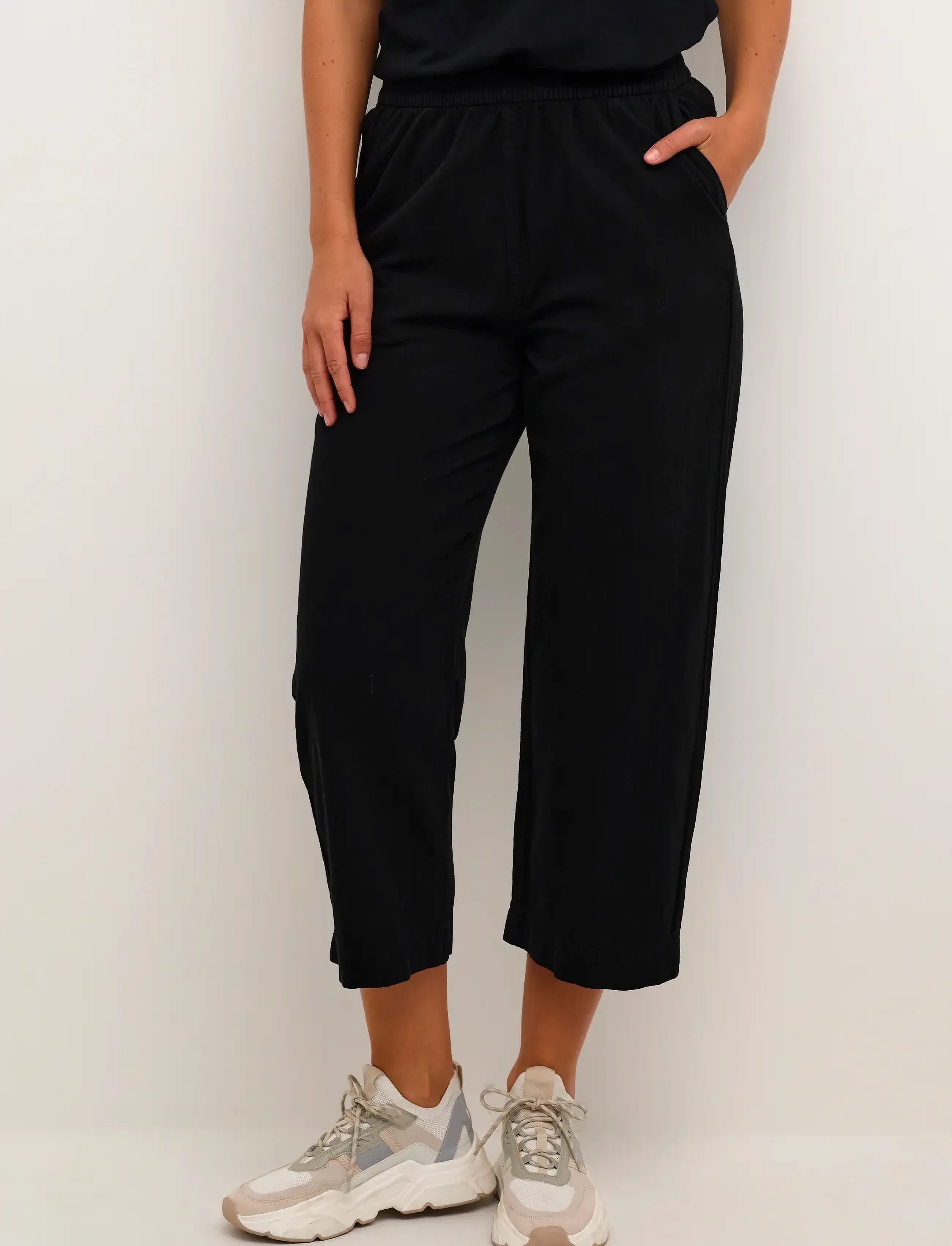 Kaffe Kanaya Culotte Pants, 38, Black, Bukser > Brede Ben, Dame