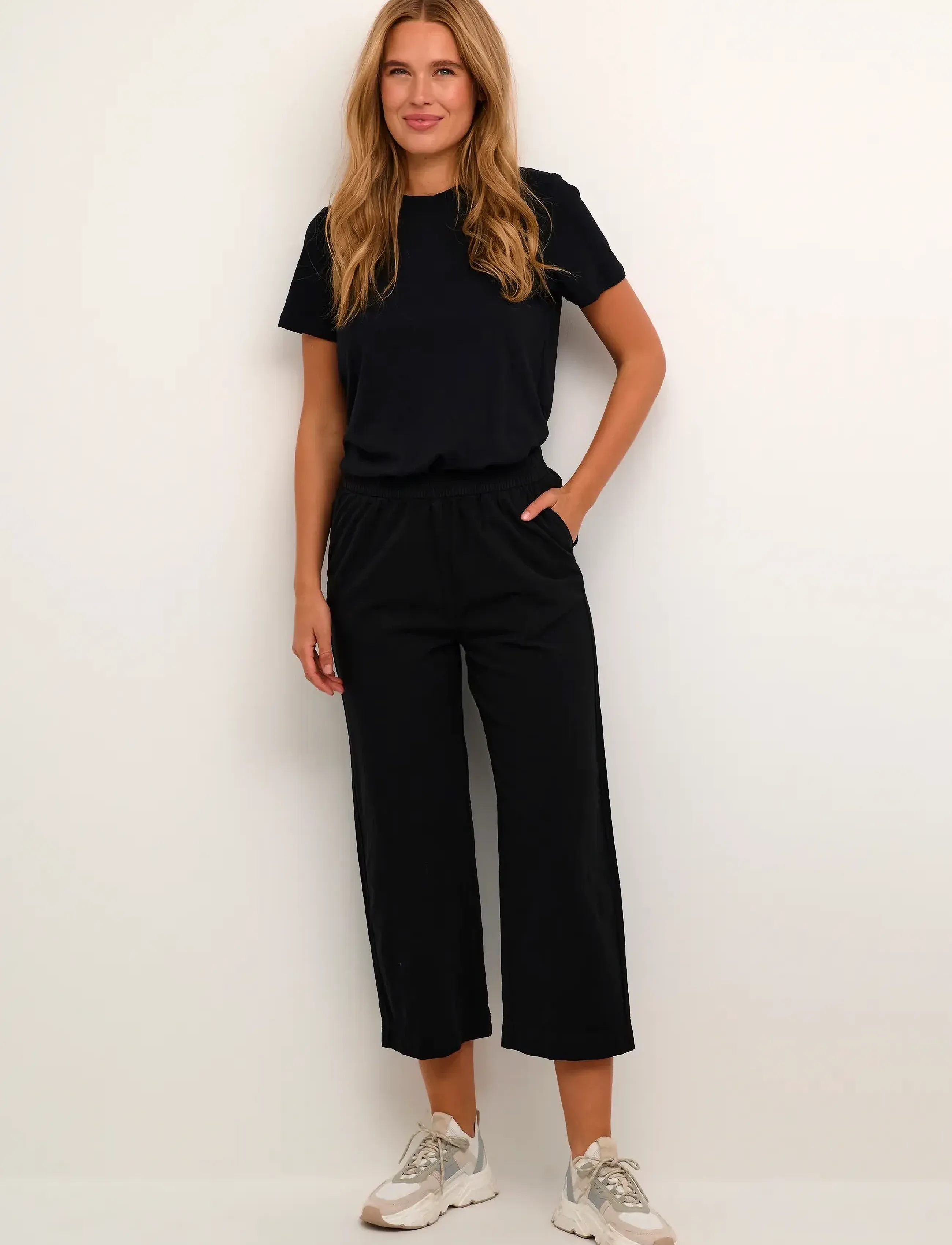 Kaffe - KAnaya Culotte Pants - party wear at outlet prices - black deep - 3