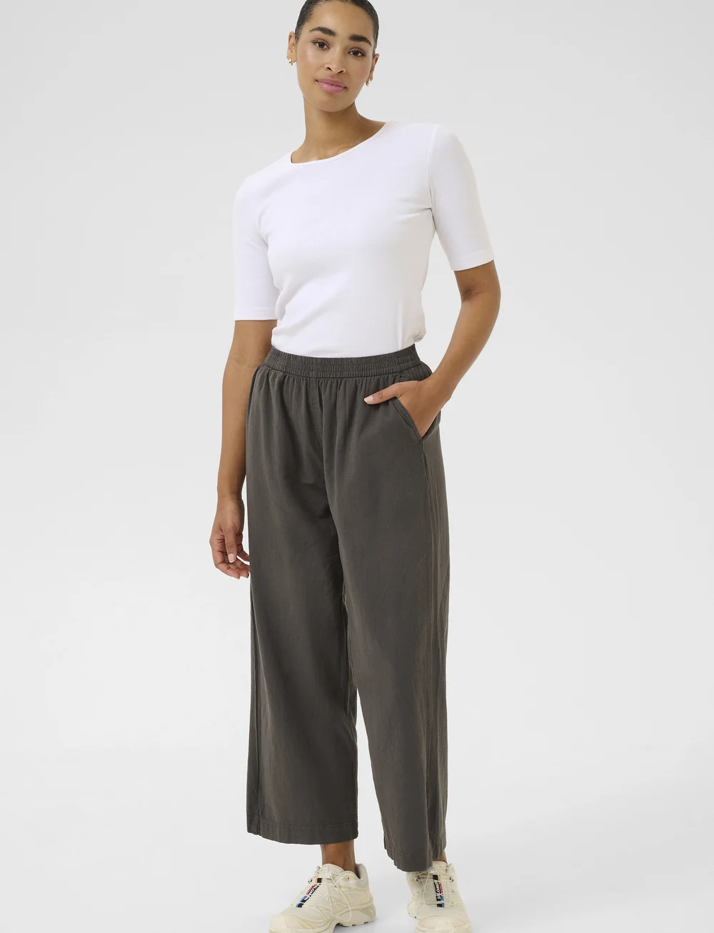 Kaffe - KAnaya Culotte Pants - culottes - black oyster - 3