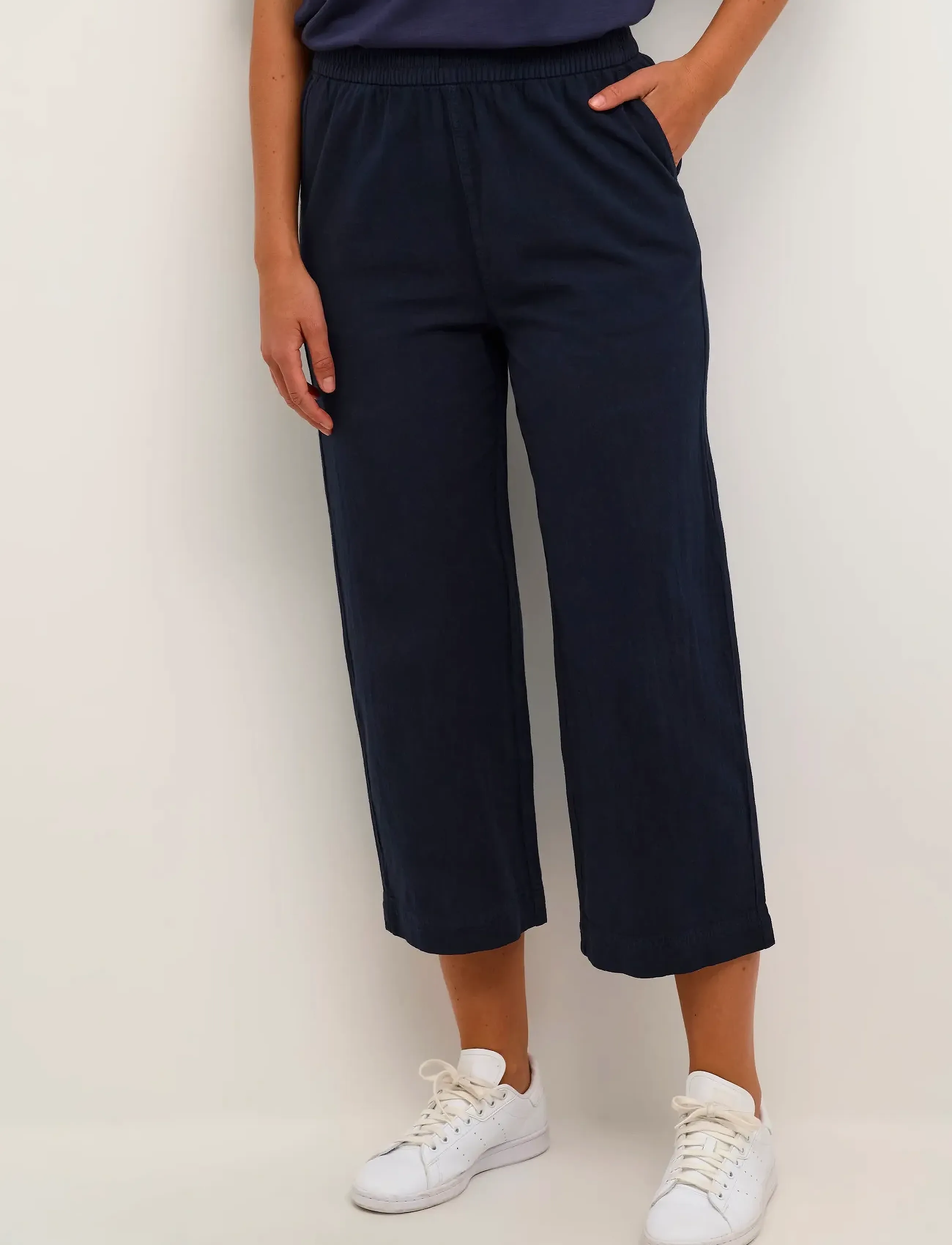 Kaffe KAnaya Culotte Pants - Culotte püksid - MIDNIGHT MARINE / navy