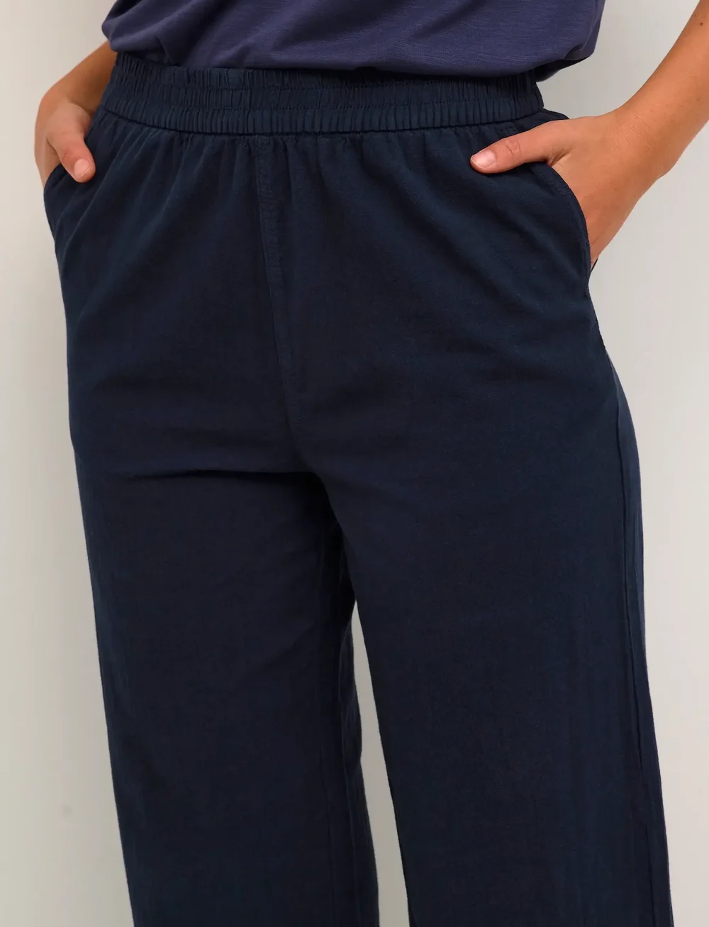 Kaffe - KAnaya Culotte Pants - culottes - midnight marine - 5