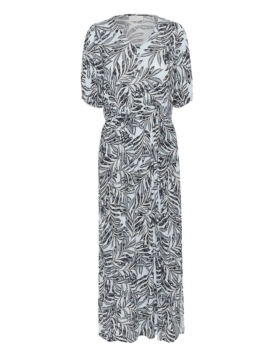 Kaffe - KAisolde Amber Maxi Dress - vasaras kleitas - blue leaf print - 1