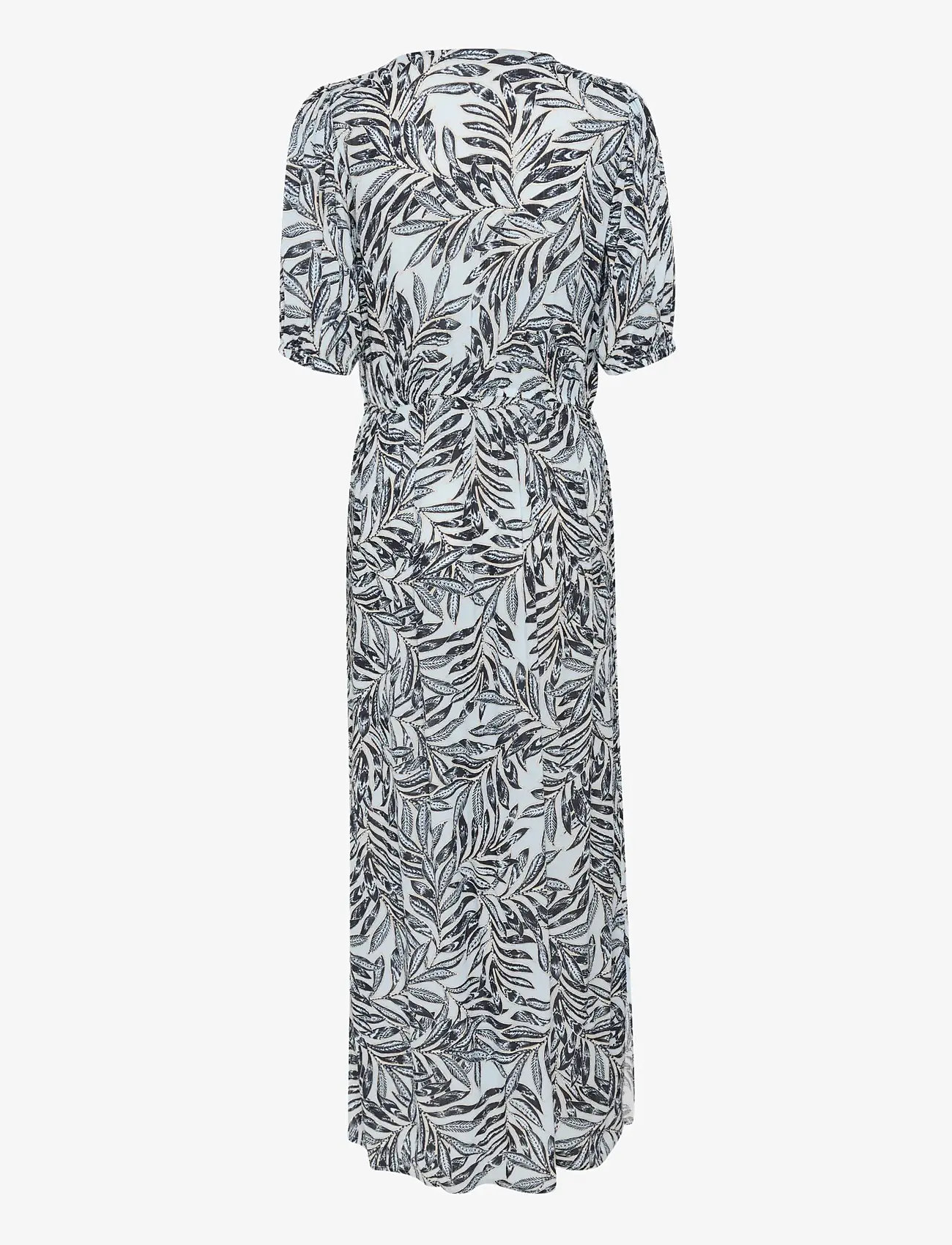 Kaffe - KAisolde Amber Maxi Dress - sommerkleider - blue leaf print - 2