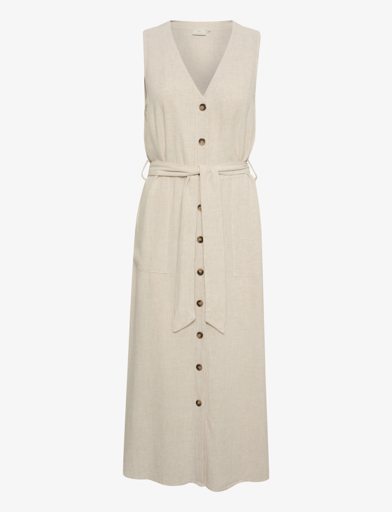 KAFFE Kaliny Ärmellos Kleid Beige - 40 - Damen