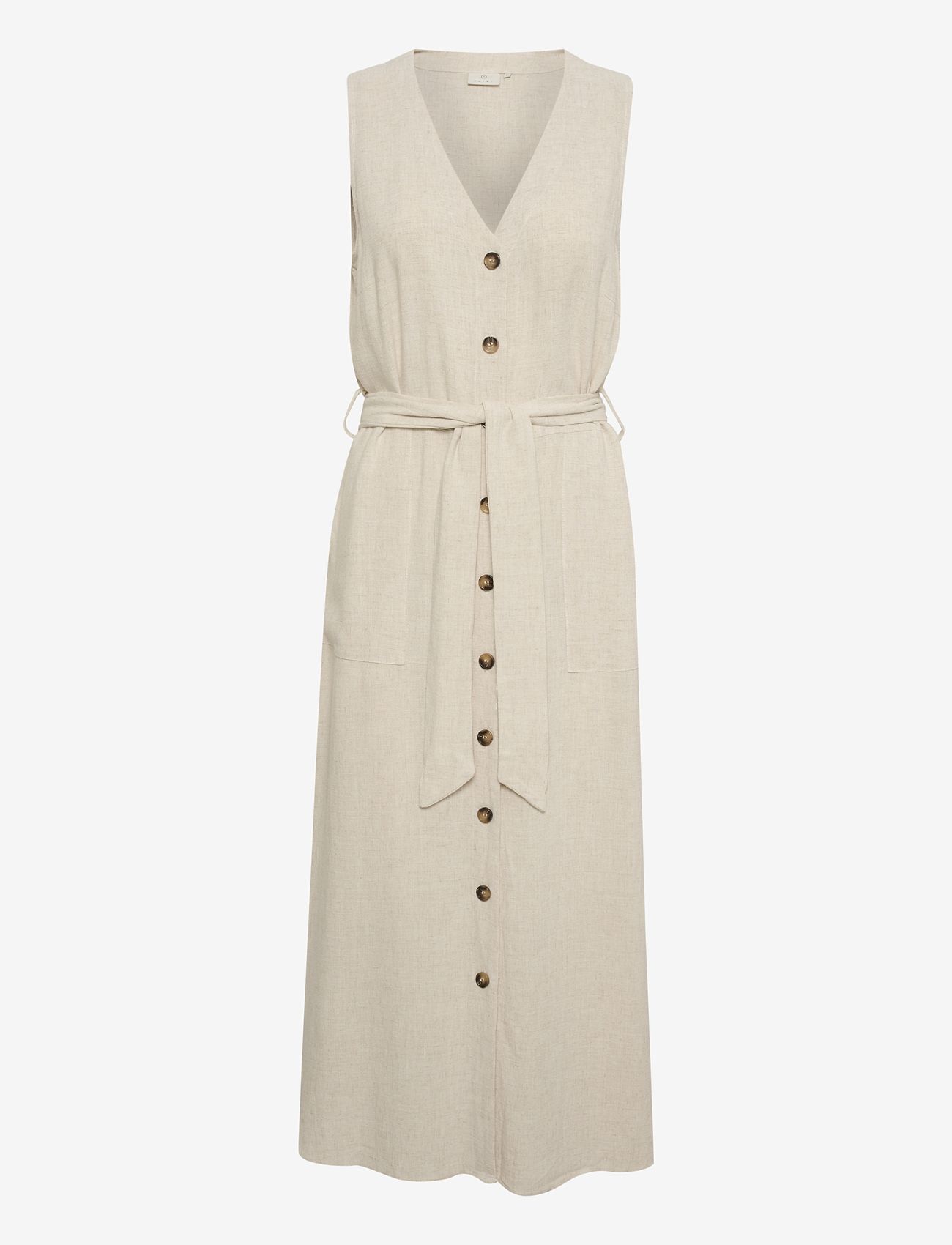 Kaffe - KAliny Sleeveless Dress - sommerkleider - light sand linen - 1