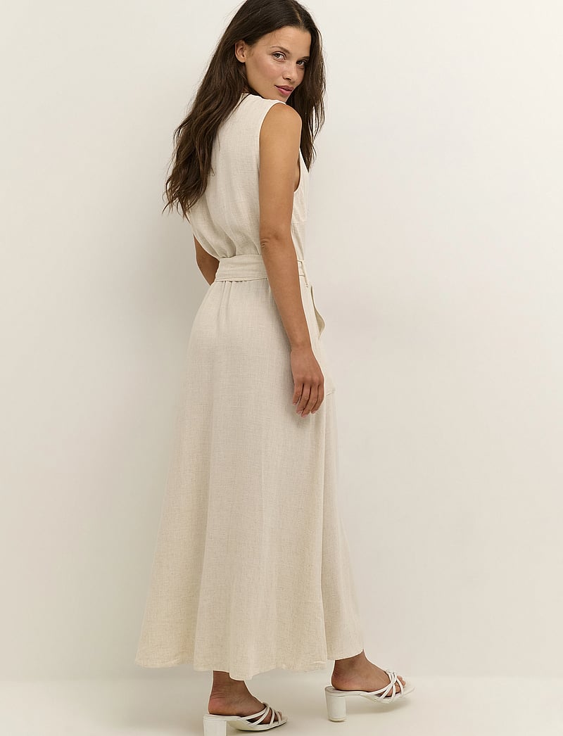 Kaffe - KAliny Sleeveless Dress - sommerkleider - light sand linen - 4