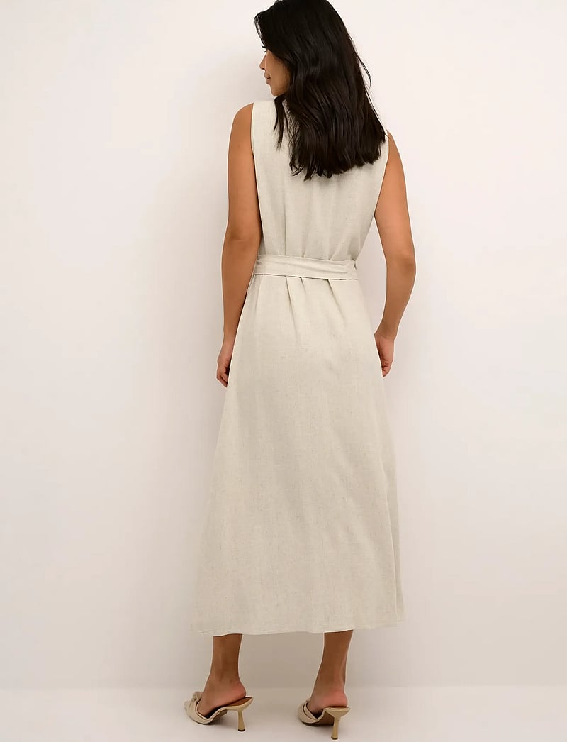 Kaffe - KAliny Sleeveless Dress - sommerkleider - light sand linen - 5