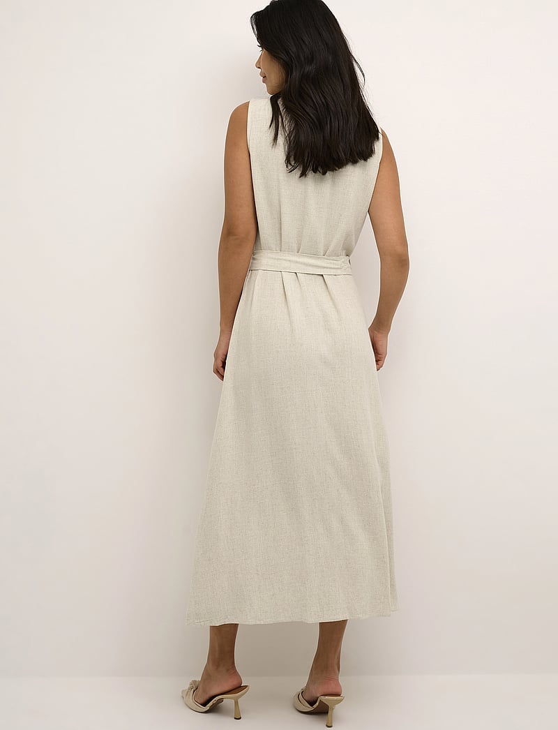 Kaffe - KAliny Sleeveless Dress - sommerkleider - light sand linen - 5