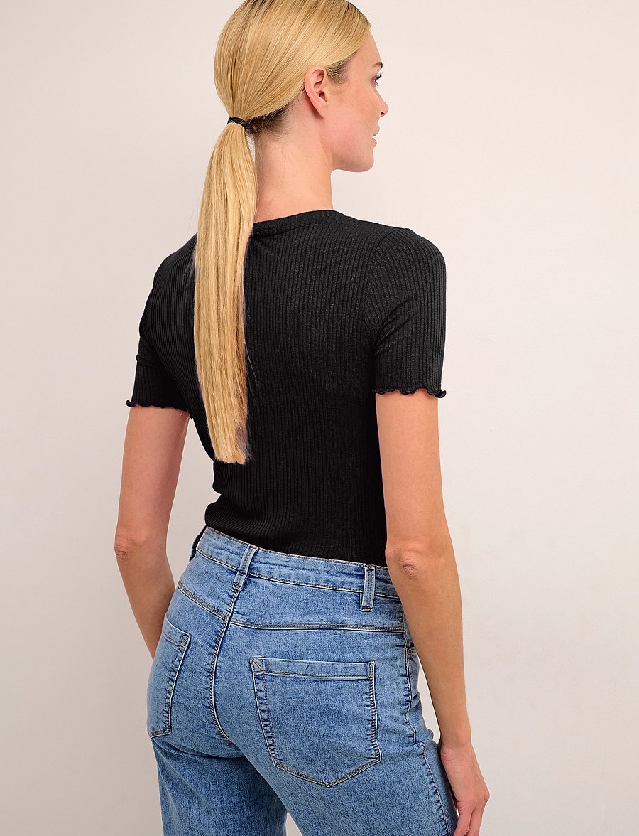 Kaffe - KAdrew T-Shirt - t-shirts - black deep - 4