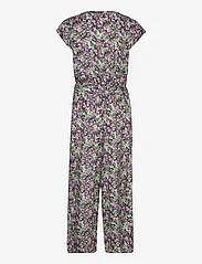 Kaffe - KAlorania Jumpsuit - kvinner - green/purple flower - 1