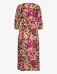 Kaffe - KAdorita Dress - skjortekjoler - shoking pink flower print - 1