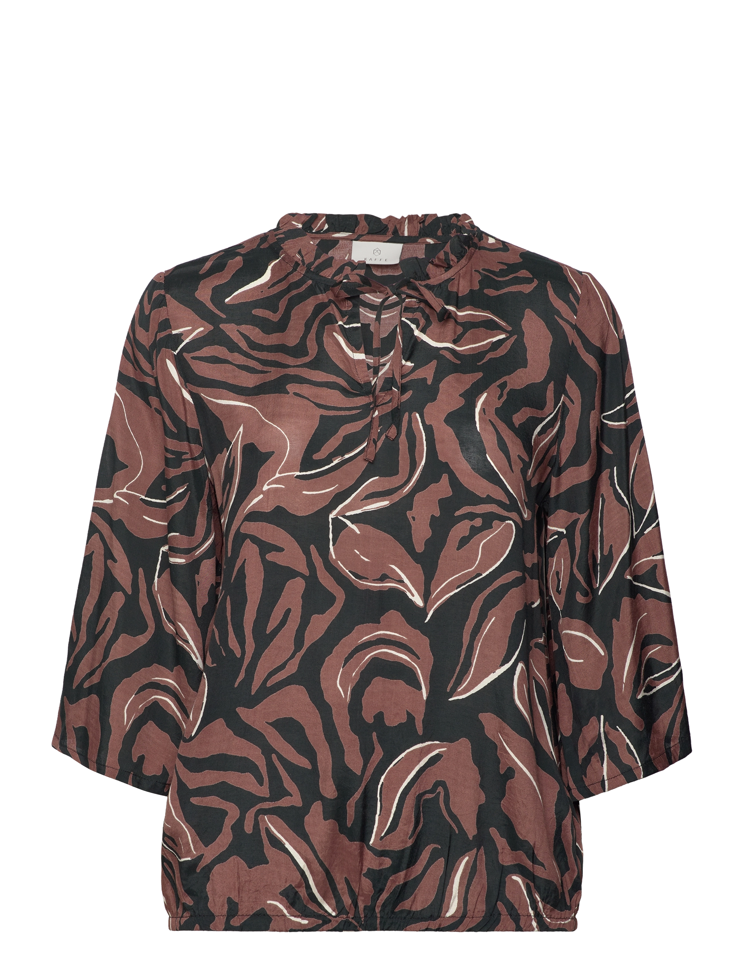 BLACK/SOFT SILT LEAF PRINT