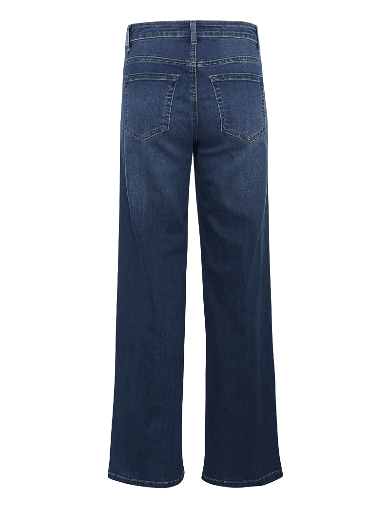 Kaffe - KAkarla HW Wide Jeans - laia säärega teksad - medium blue washed denim - 2