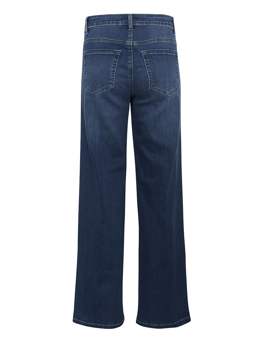 Kaffe - KAkarla HW Wide Jeans - vida jeans - medium blue washed denim - 2