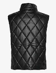 Kaffe - KAmelani PU Waistcoat - quilted vests - black deep - 1