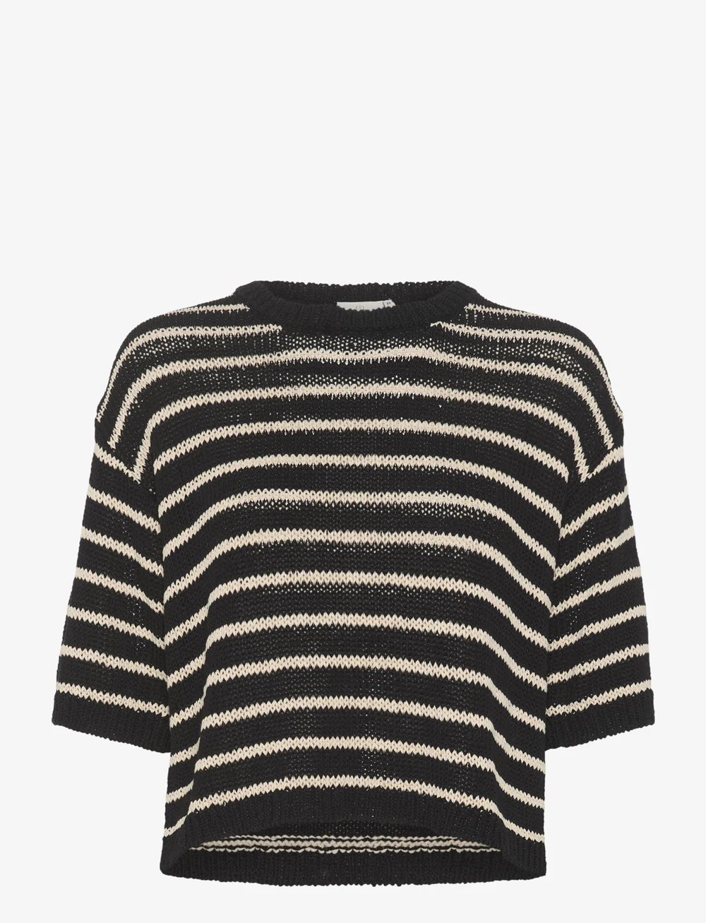 Kaffe - KAysabel Knit Pullover - pullover - black/antique white stripe - 1