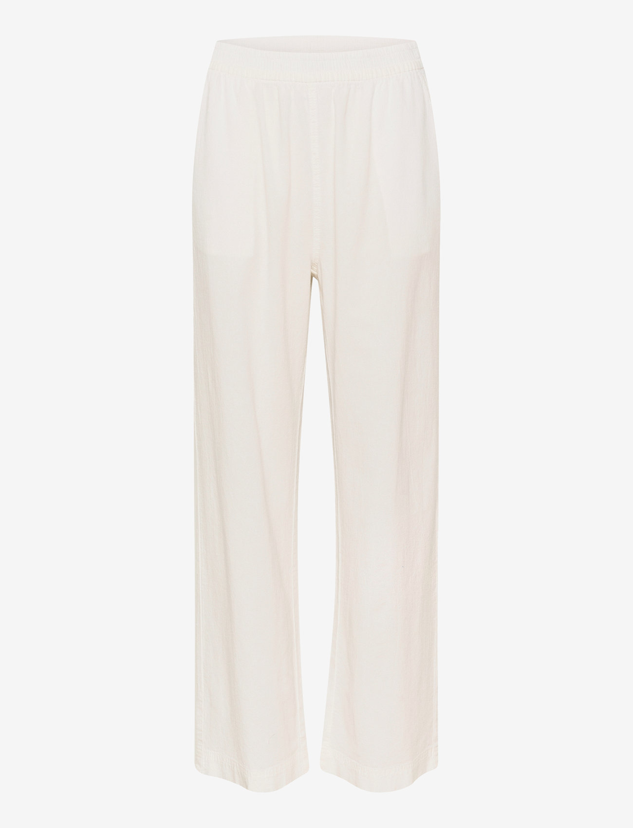 Kaffe KAnaya Wide Pants - Byxor - CHALK / white