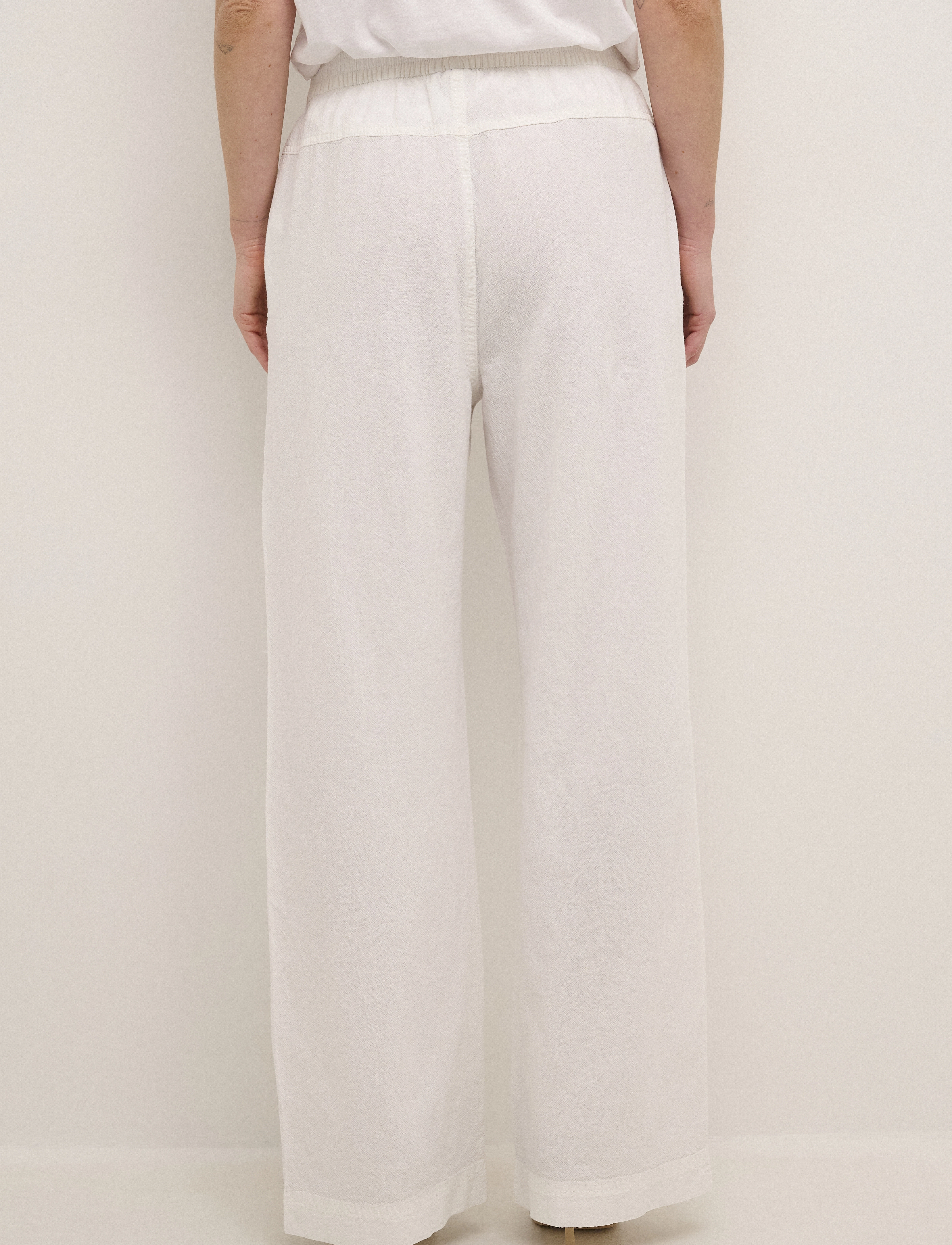 Kaffe - KAnaya Wide Pants - vida byxor - chalk - 4