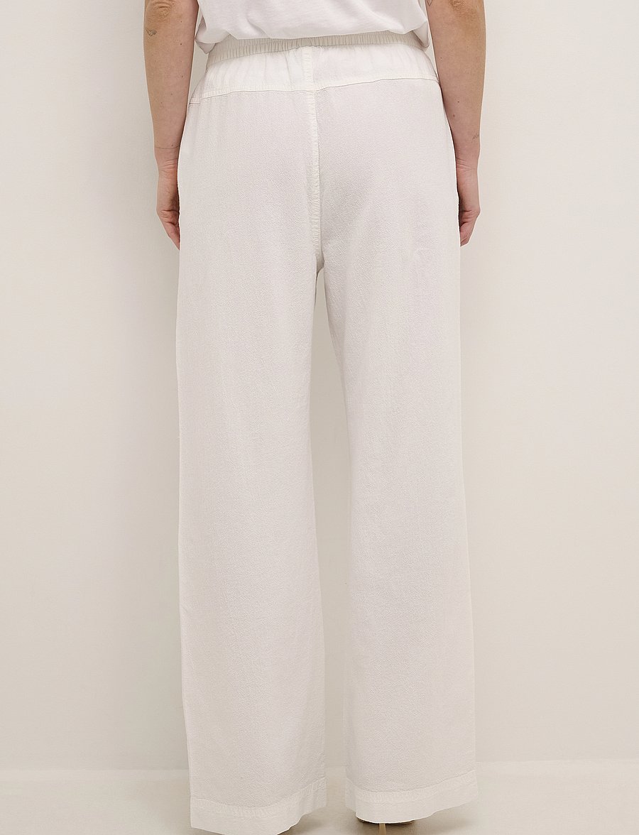 Kaffe - KAnaya Wide Pants - laia säärega püksid - chalk - 4